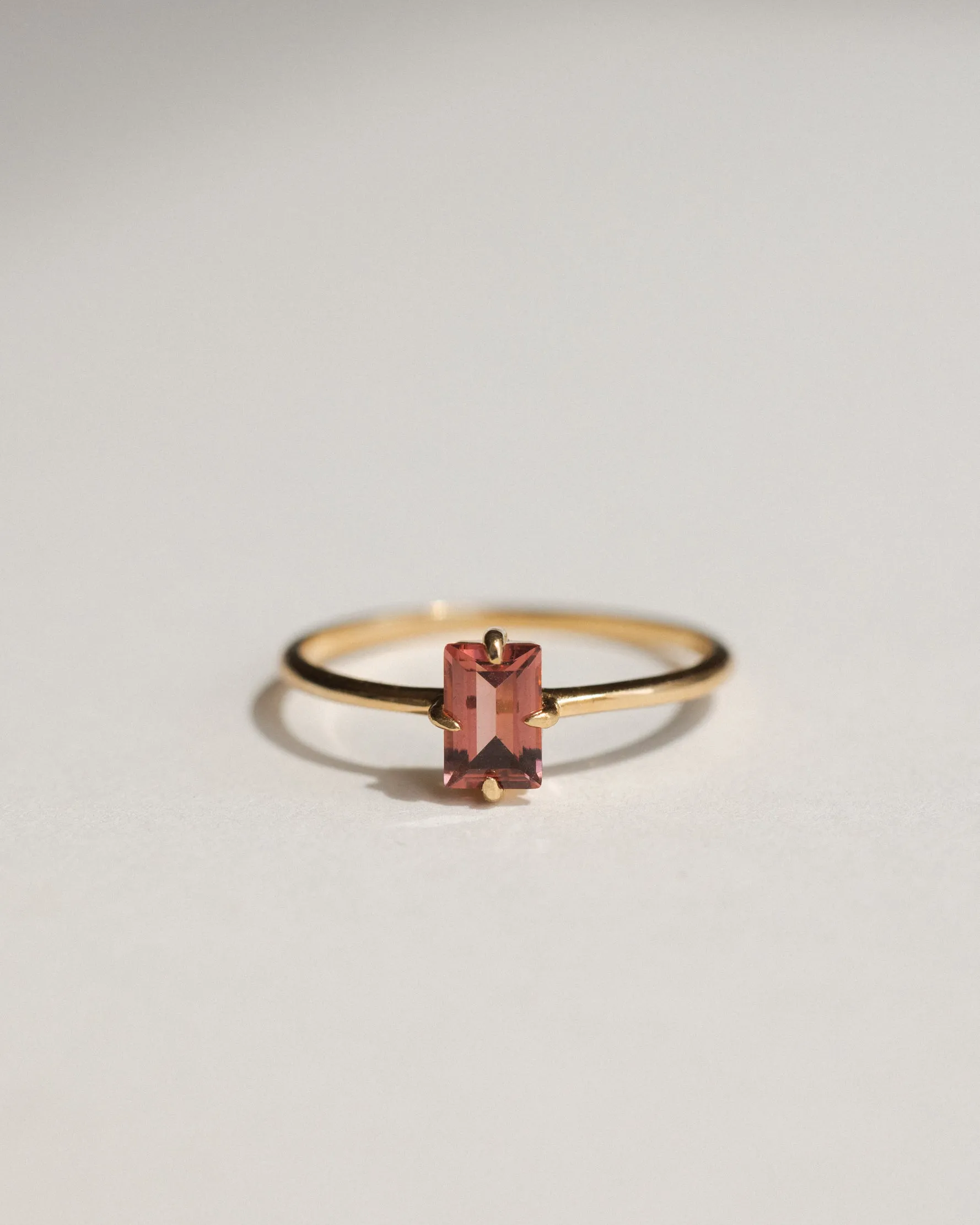 Subtle Ruby Grand Baguette Ring sold by GLDN