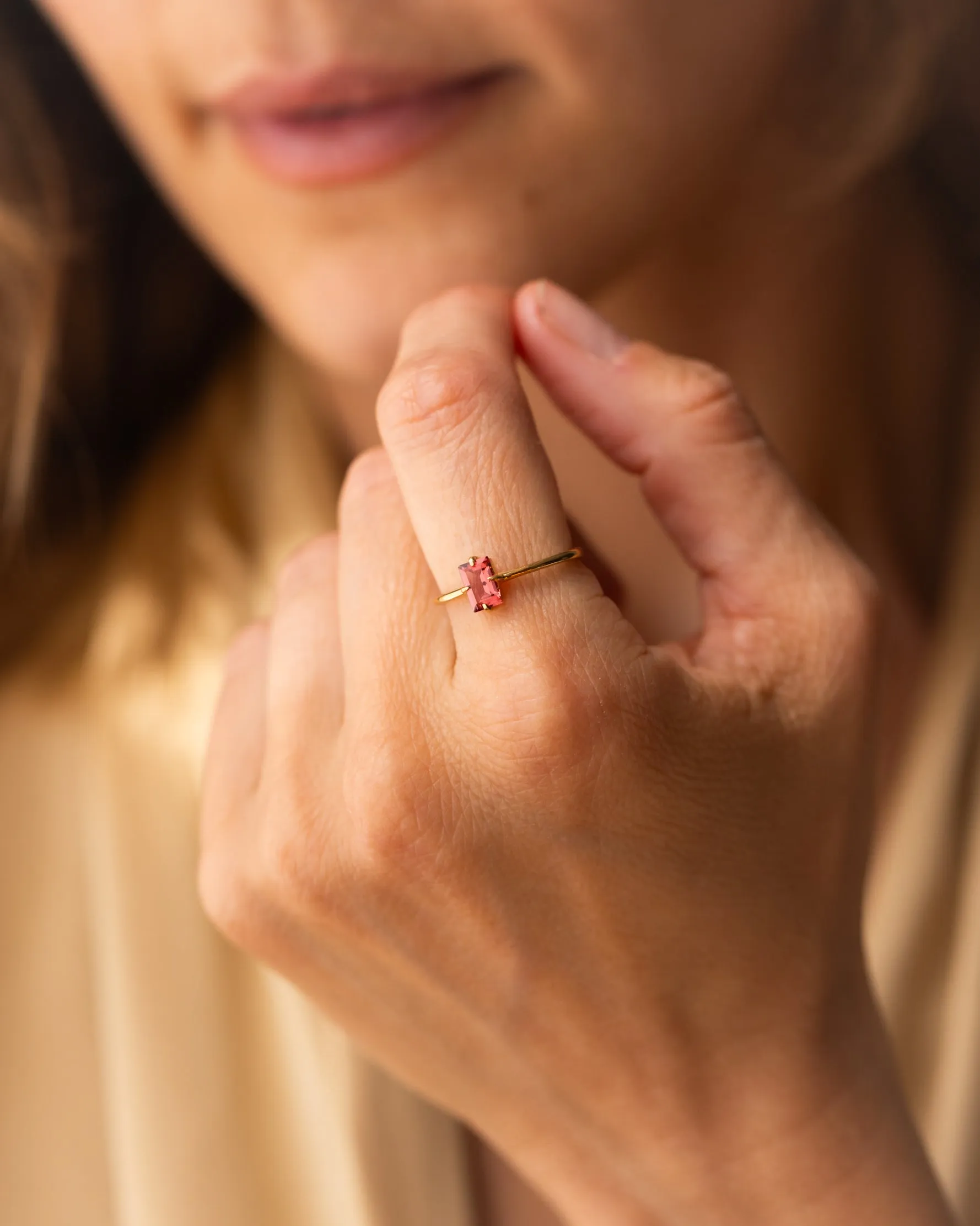 Subtle Ruby Grand Baguette Ring sold by GLDN product image thumbnail 2