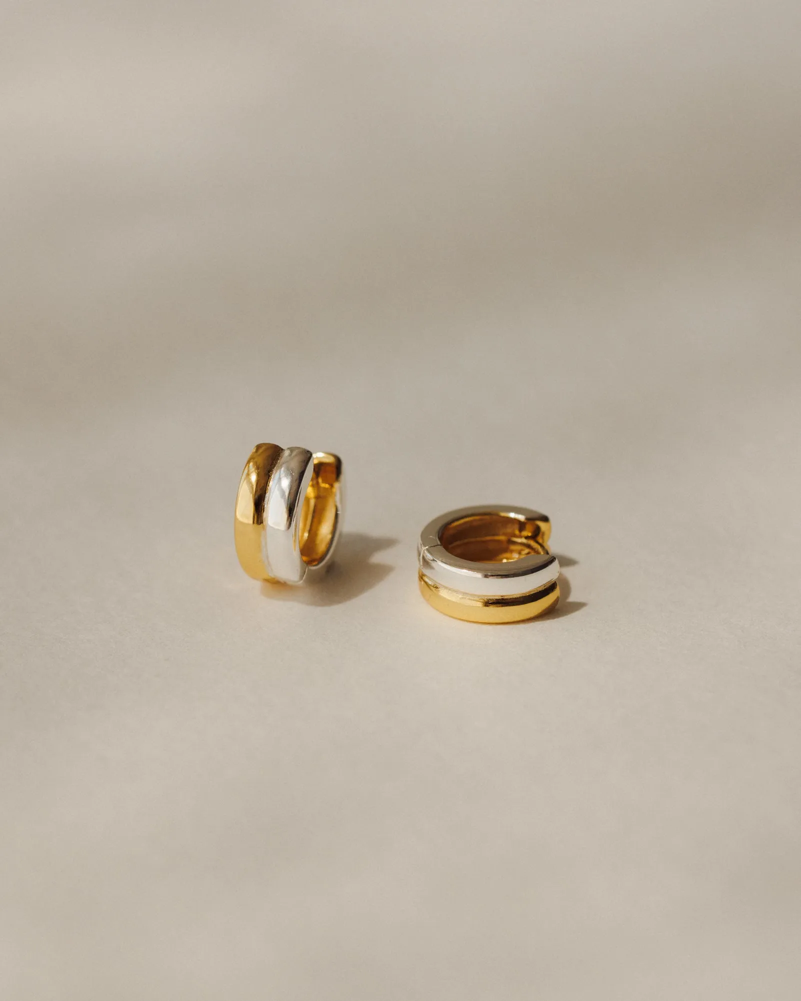 Double Take Huggie Hoops sold by GLDN