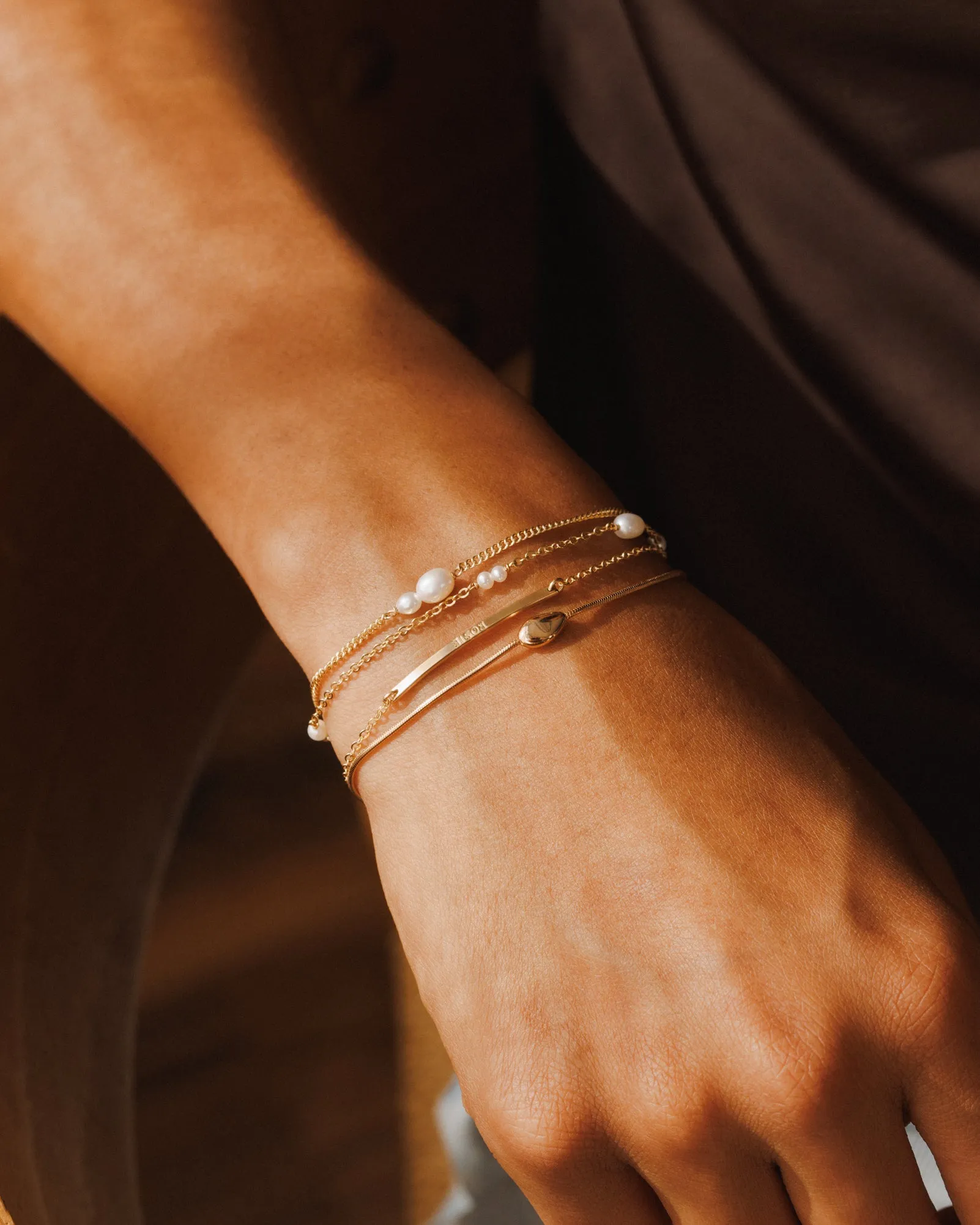 Worry Stone Bracelet sold by GLDN product image thumbnail 4