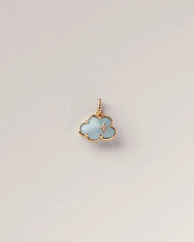 Aquamarine Cloud Charm sold by GLDN