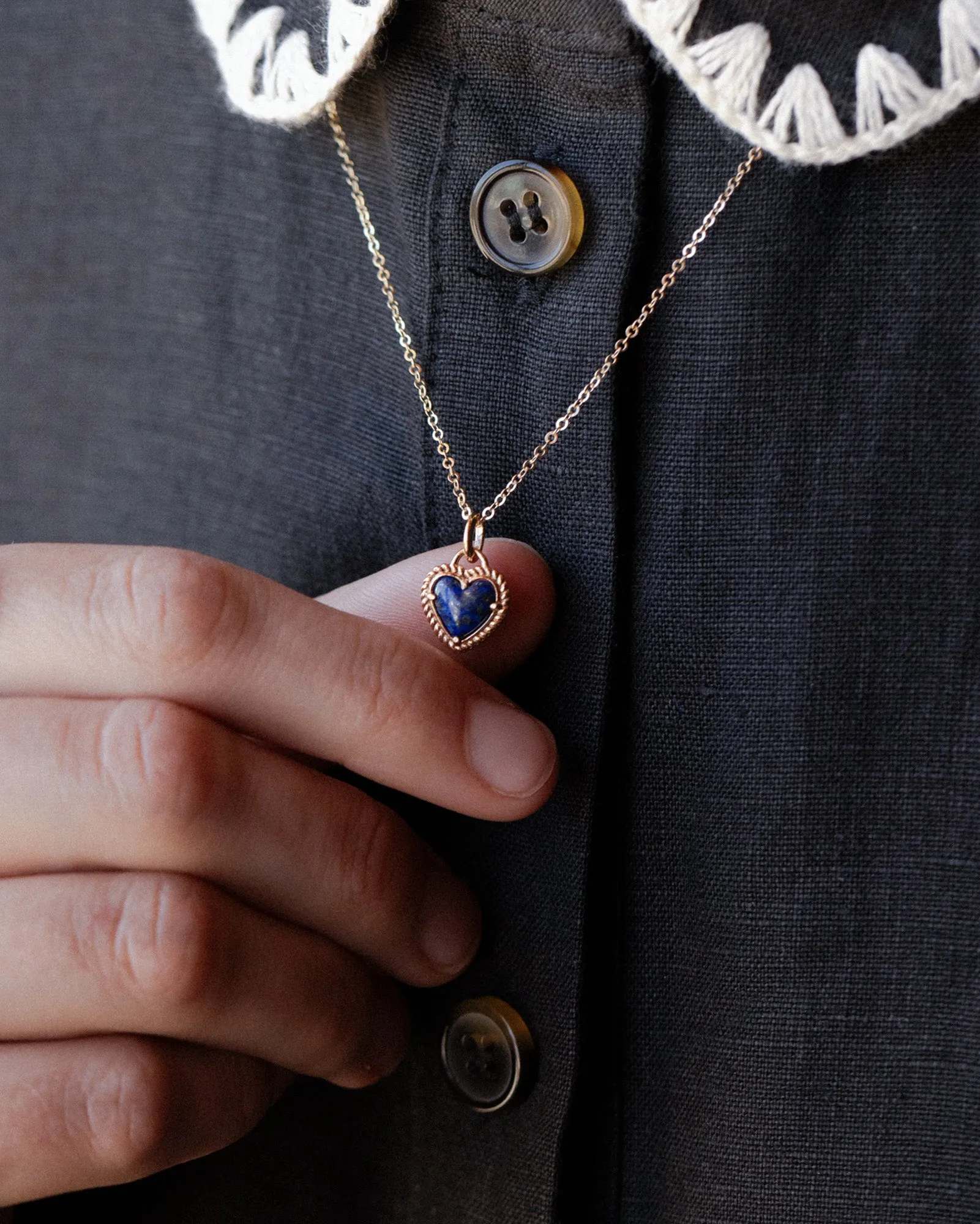 Lasso Heart Charm sold by GLDN product image thumbnail 3