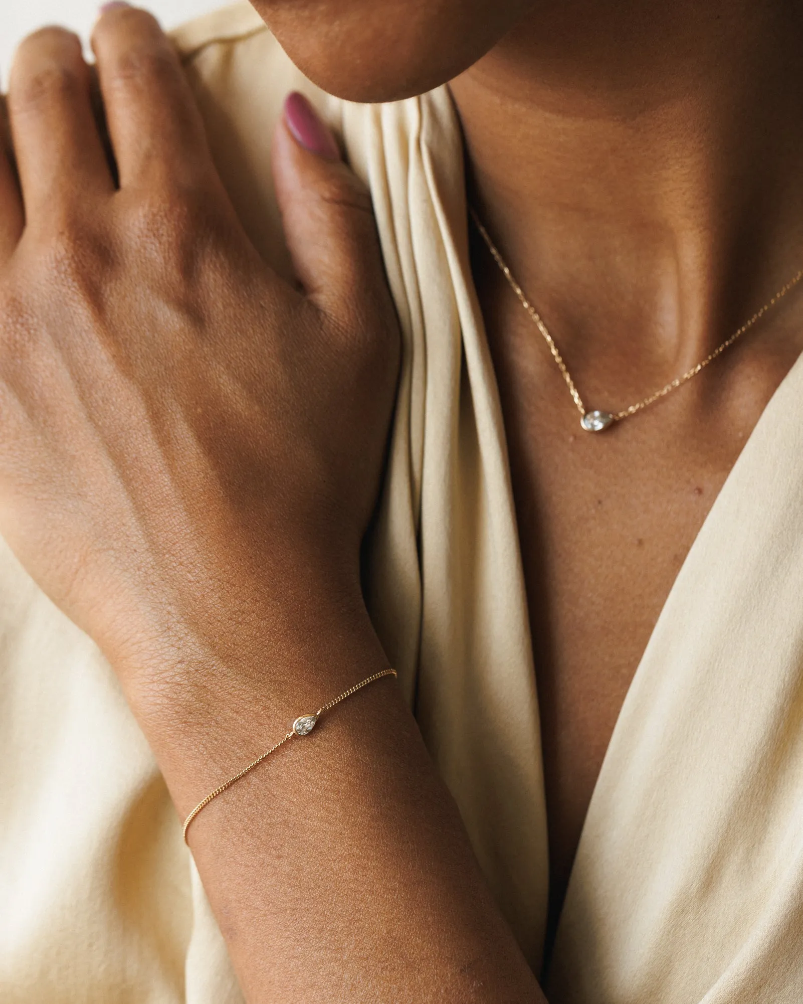 White Sapphire Zephyr Bracelet sold by GLDN product image thumbnail 5