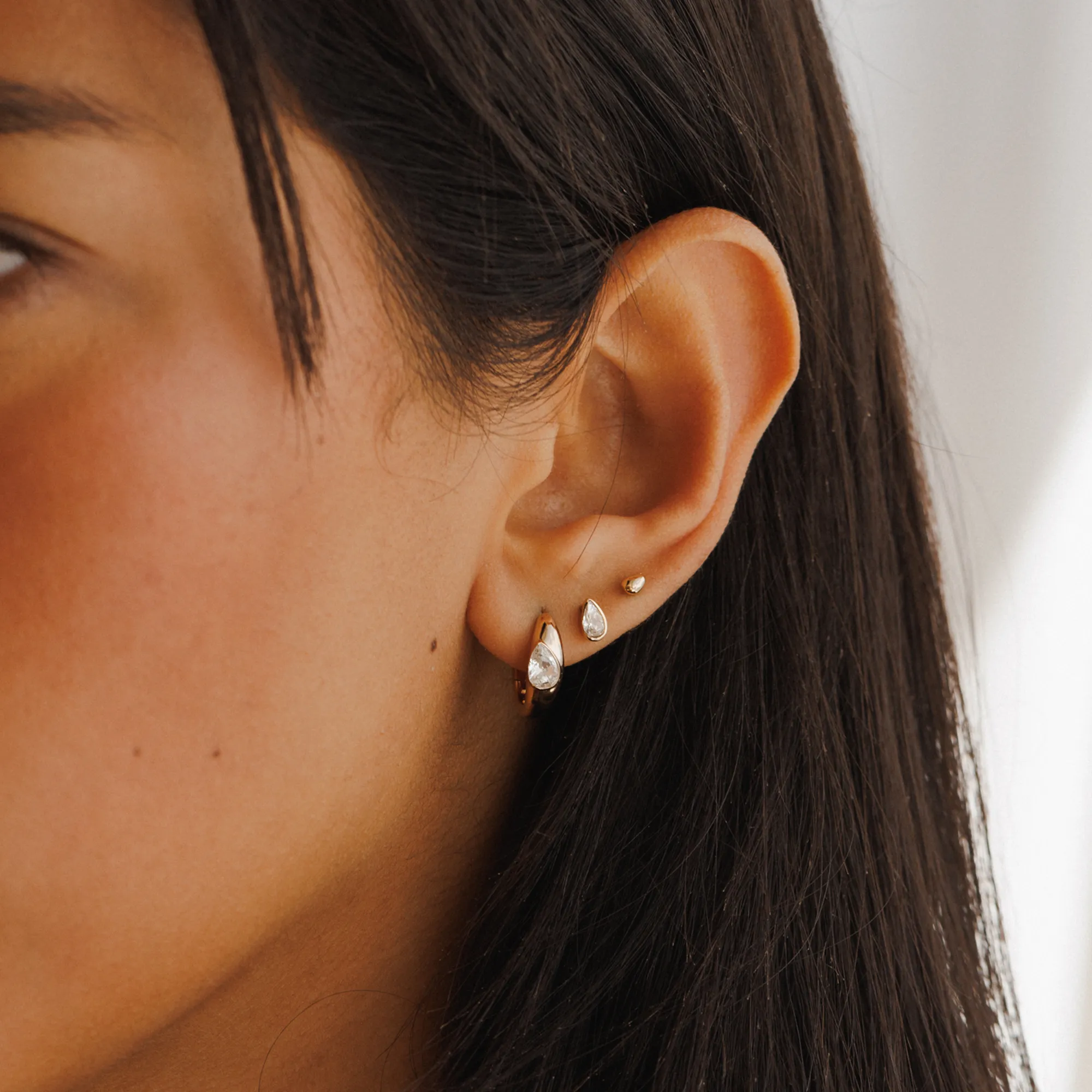 Solid Gold Zephyr Studs sold by GLDN product image thumbnail 4