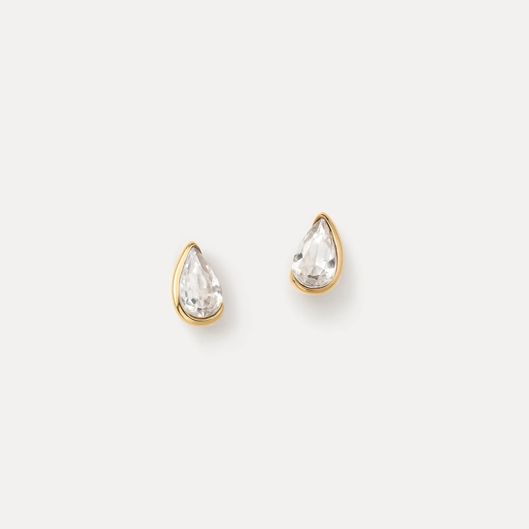 Solid Gold Zephyr Studs sold by GLDN
