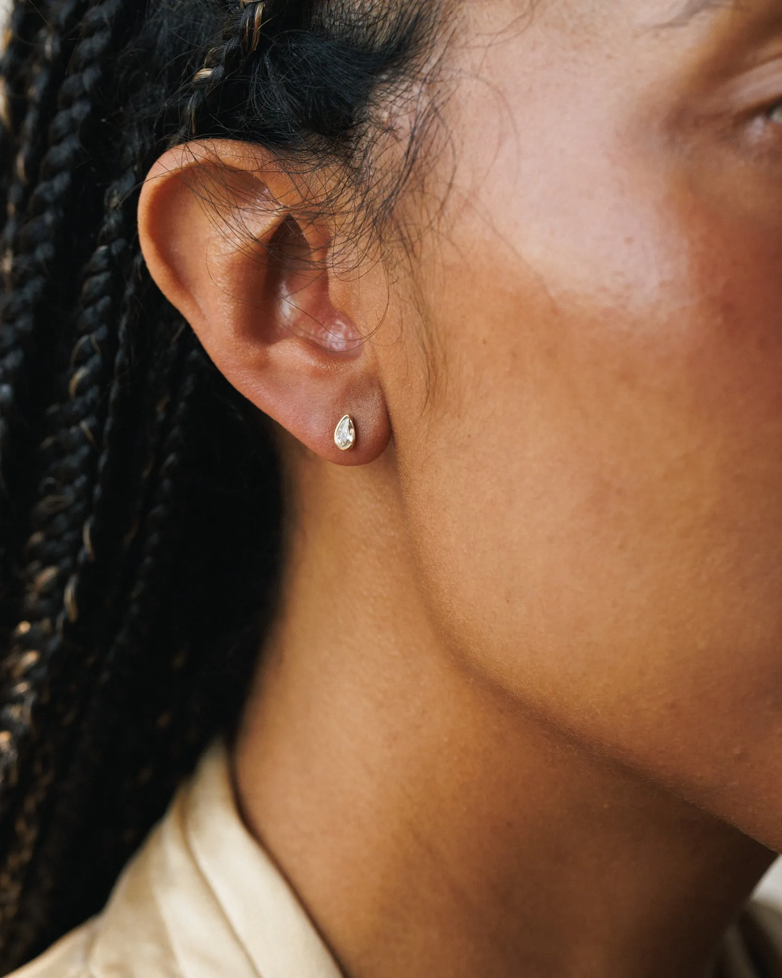 Solid Gold Zephyr Studs sold by GLDN product image thumbnail 2