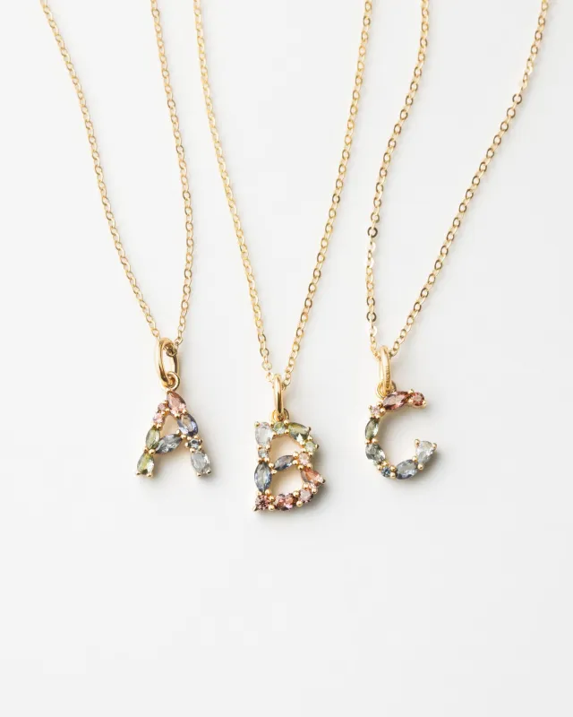 Poet's Initial Pendant sold by GLDN