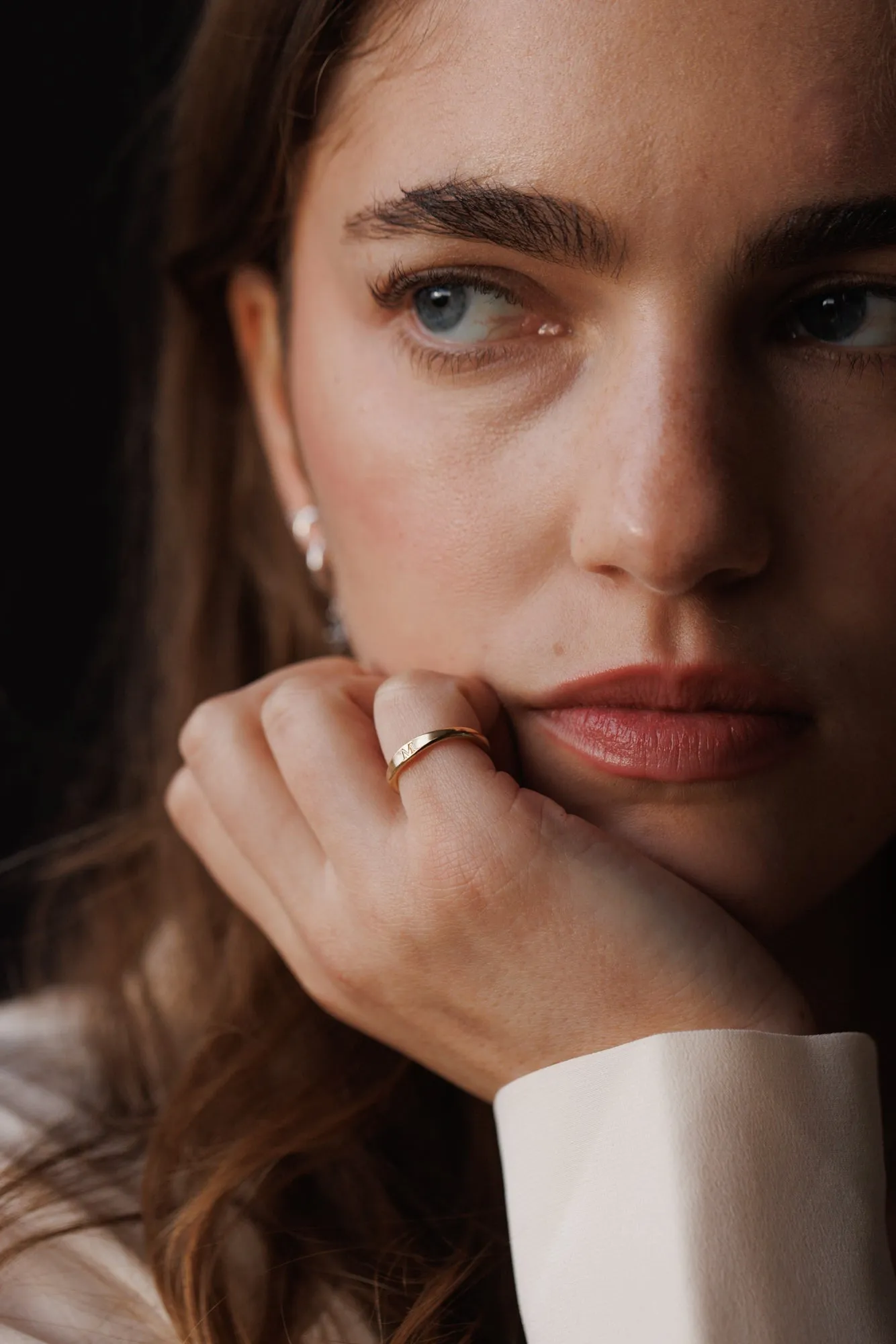 Slim Signet Pinky Ring sold by GLDN product image thumbnail 3