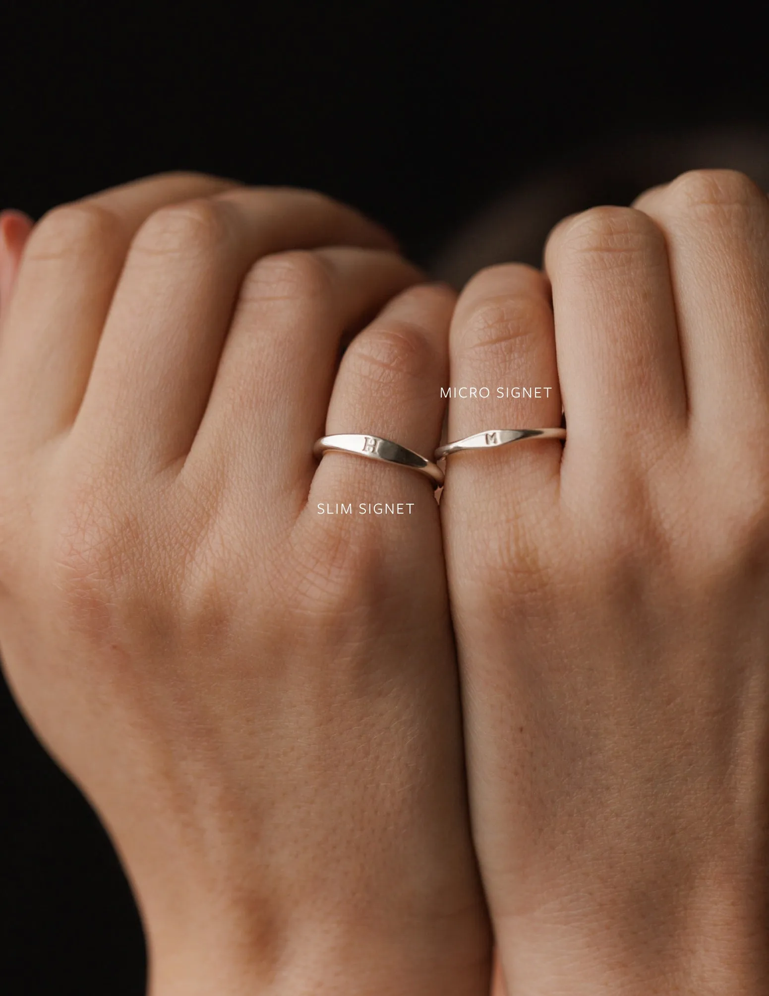 Slim Signet Pinky Ring sold by GLDN product image thumbnail 5