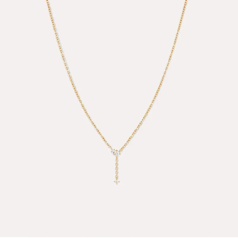 Solid Gold Fallen Star Necklace made by GLDN