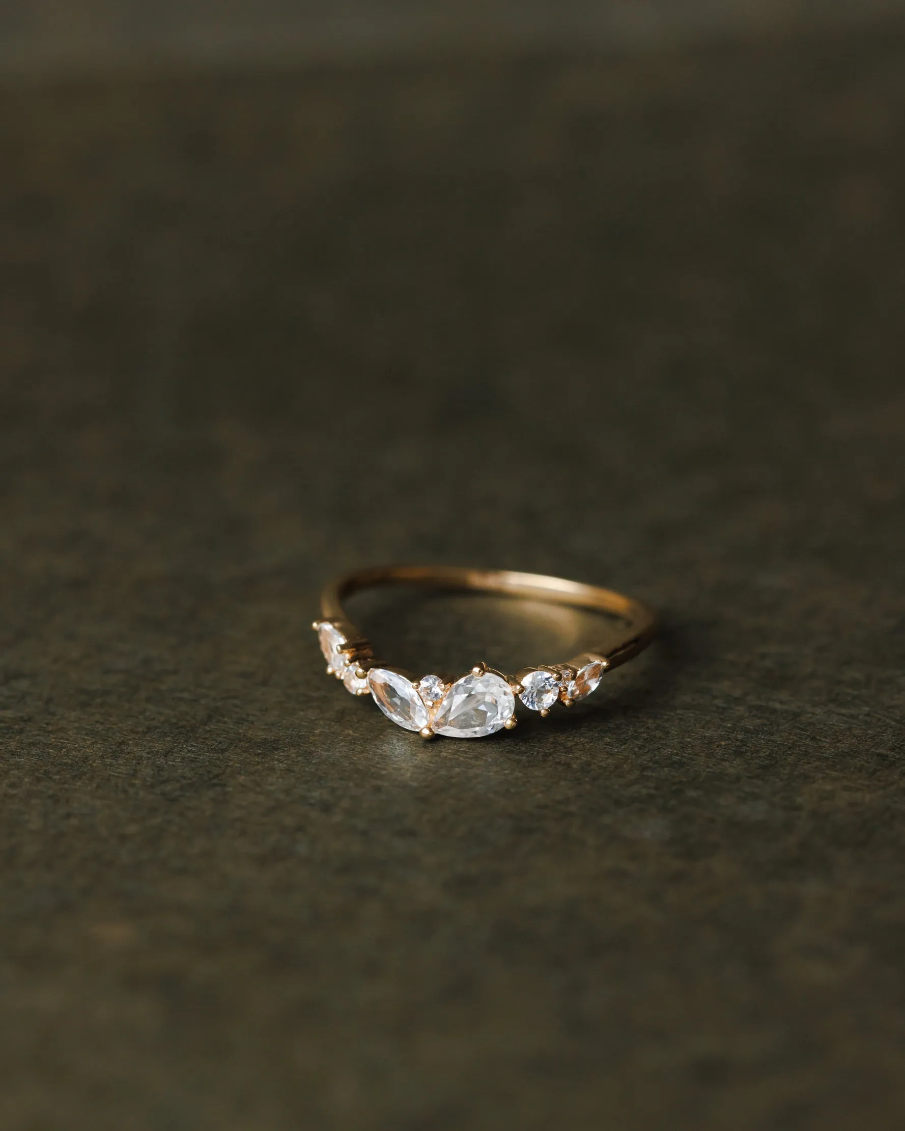 Fae White Sapphire Flow Ring sold by GLDN product image thumbnail 3