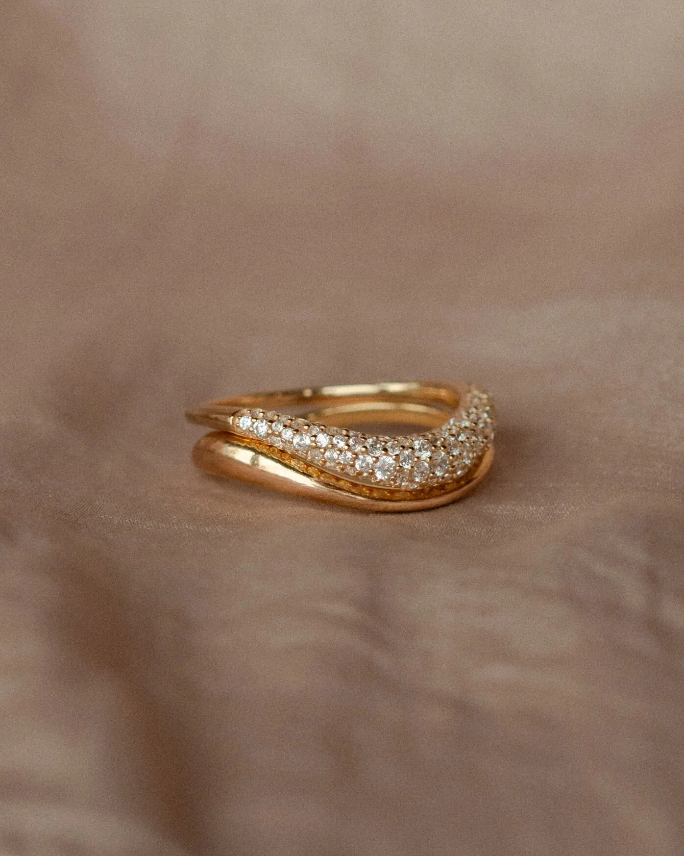Diamond Pavé Flow Ring sold by GLDN product image thumbnail 3