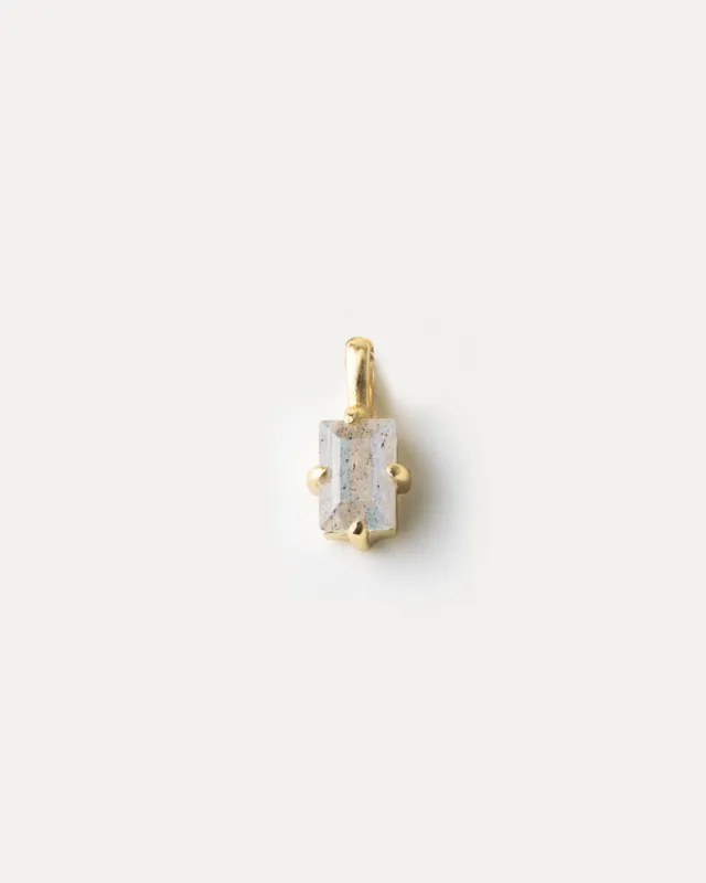 Labradorite Grand Baguette Pendant made by GLDN