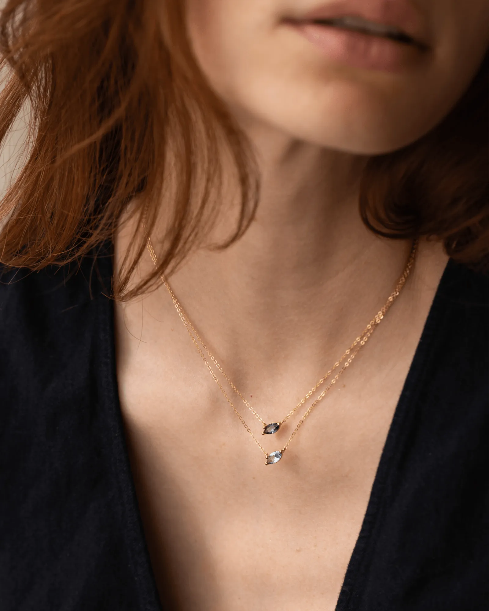 Aura Birthstone Marquise Necklace sold by GLDN product image thumbnail 3