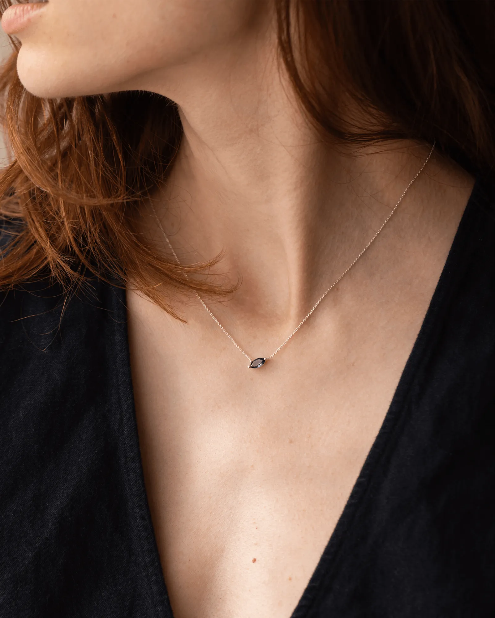 Aura Birthstone Marquise Necklace sold by GLDN product image thumbnail 4
