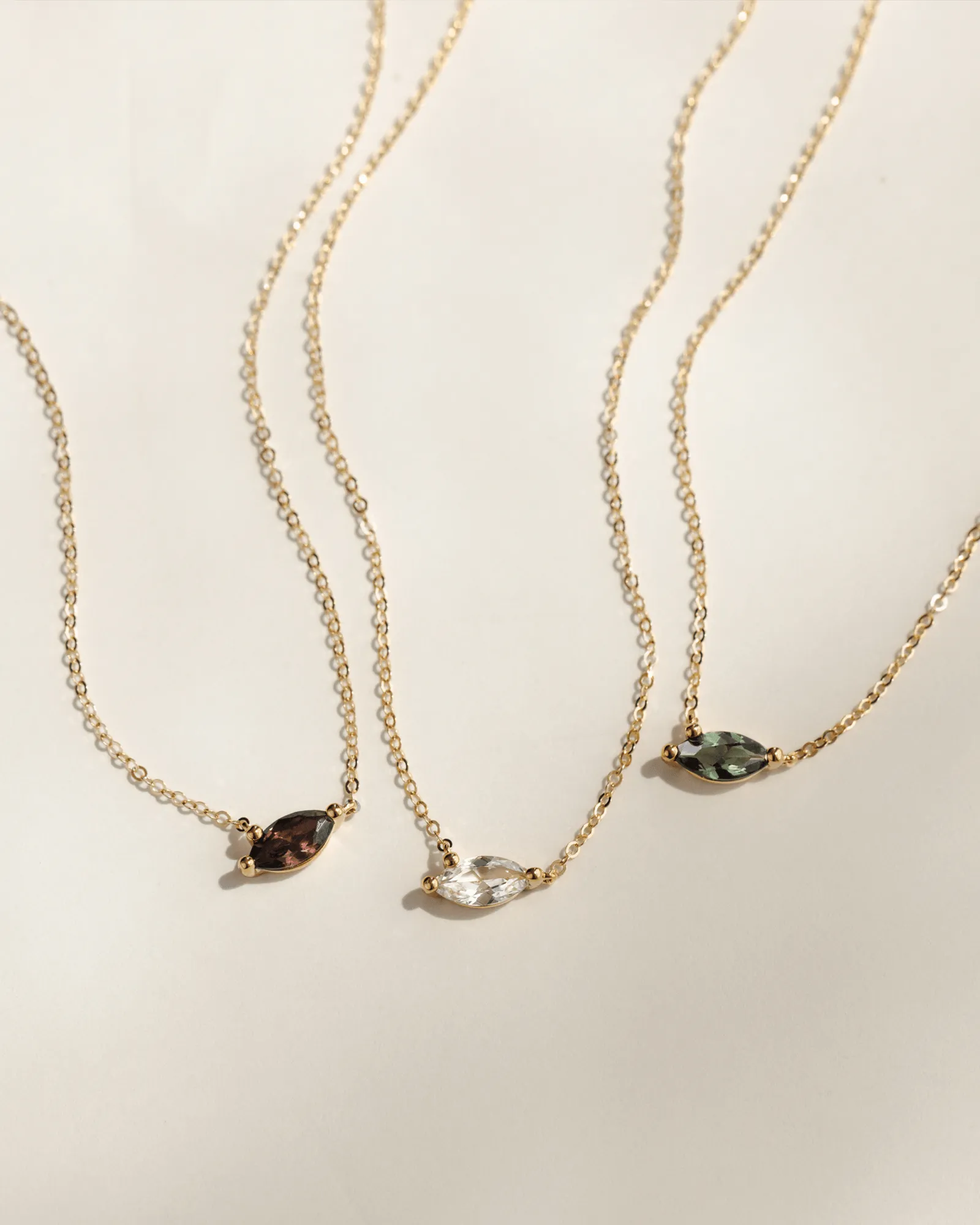 Aura Birthstone Marquise Necklace sold by GLDN product image thumbnail 5