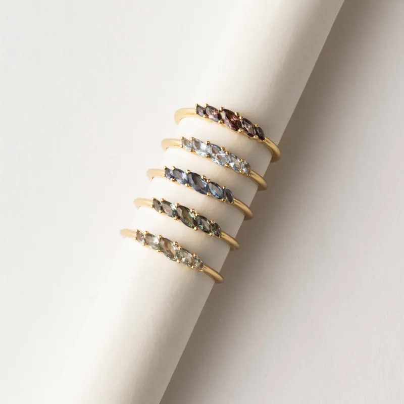 Aura Birthstone Marquise Ring made by GLDN