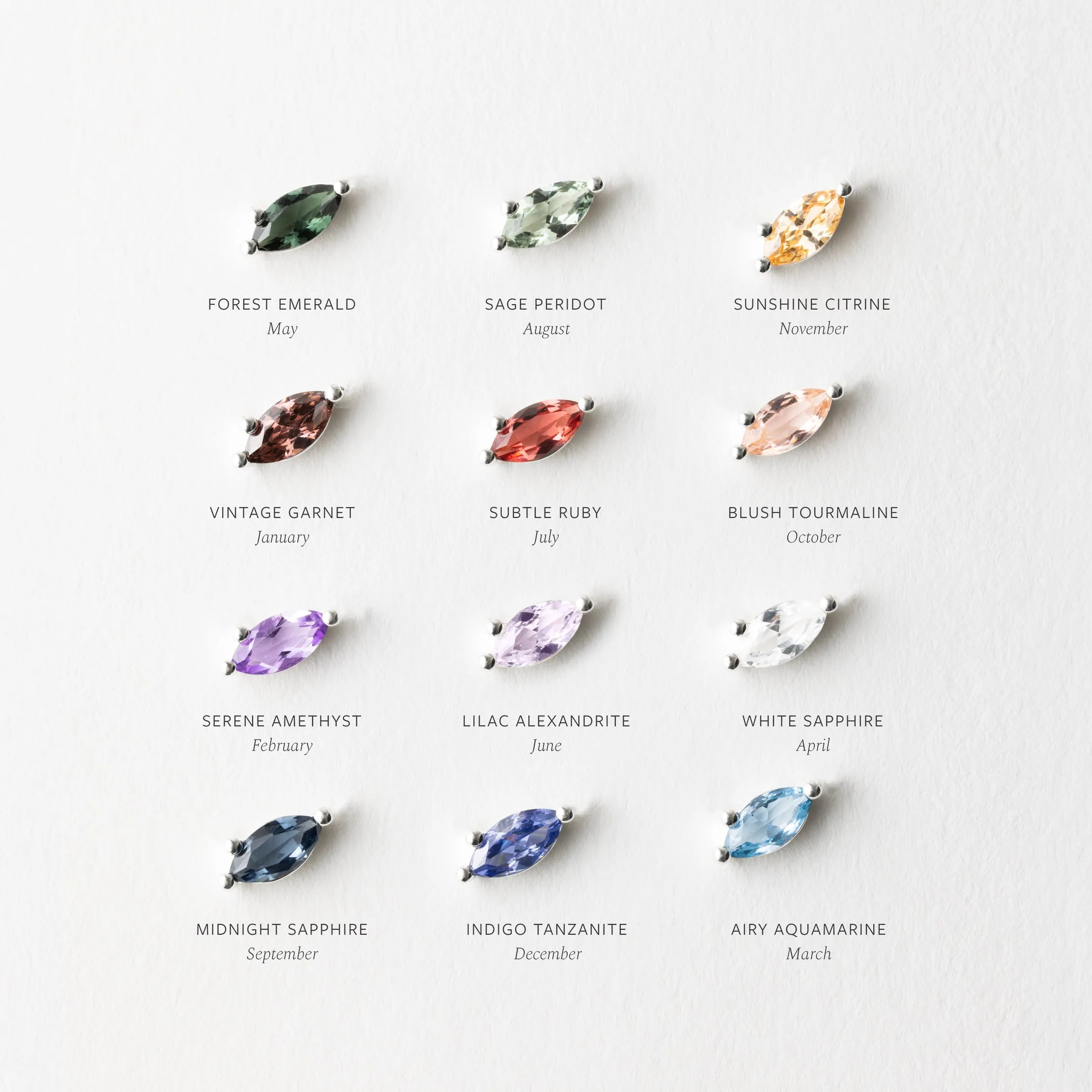 Birth Month Necklace Set sold by GLDN product image thumbnail 5