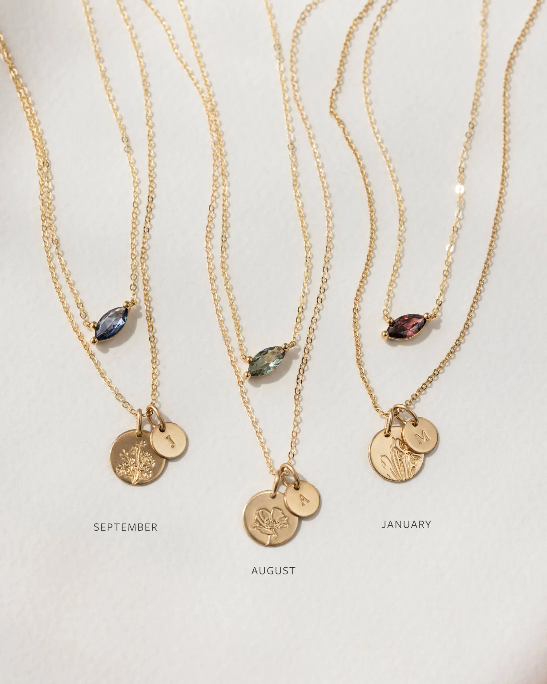 Birth Month Necklace Set sold by GLDN product image thumbnail 2