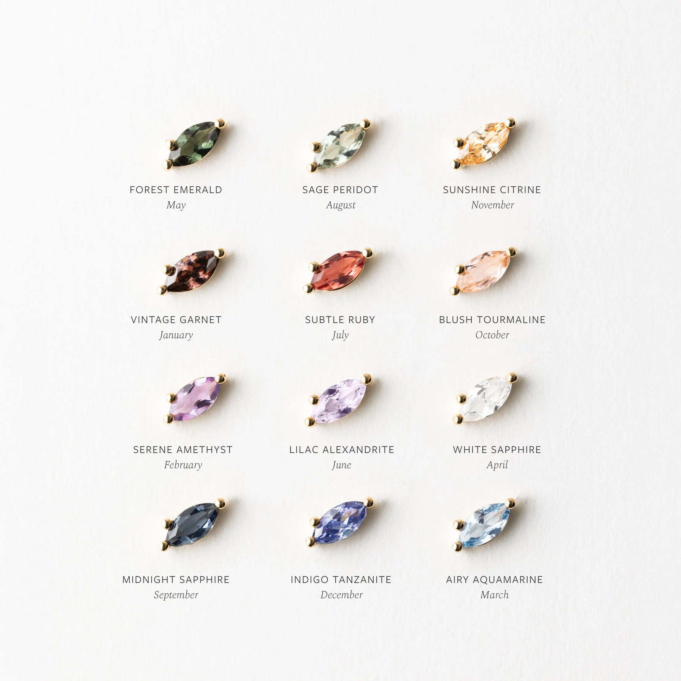 Birth Month Necklace Set sold by GLDN product image thumbnail 4
