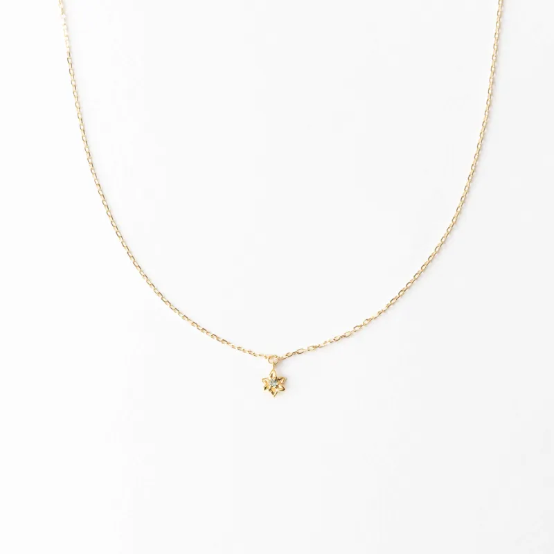 Birth Flower Solitaire Necklace made by GLDN