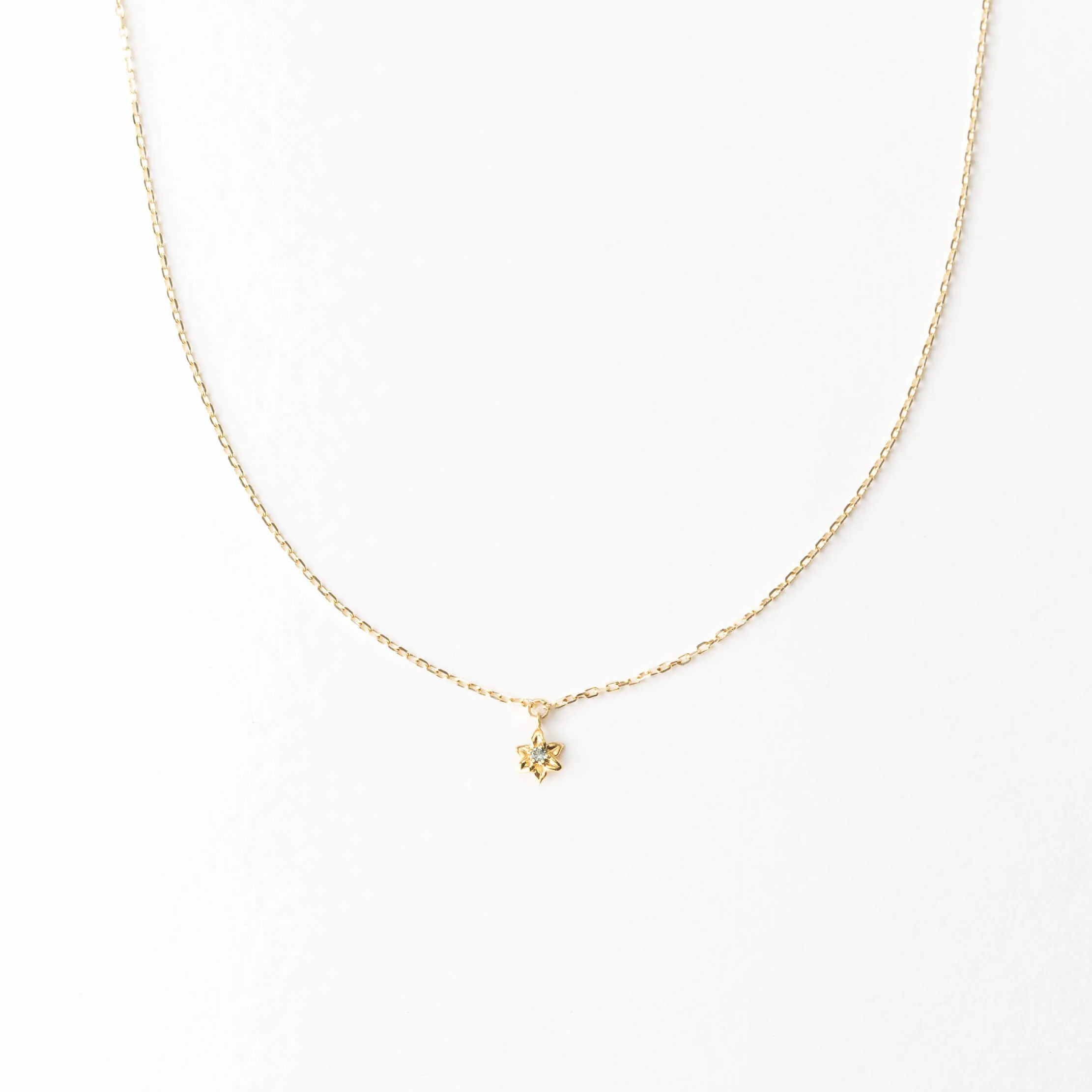 Birth Flower Solitaire Necklace sold by GLDN