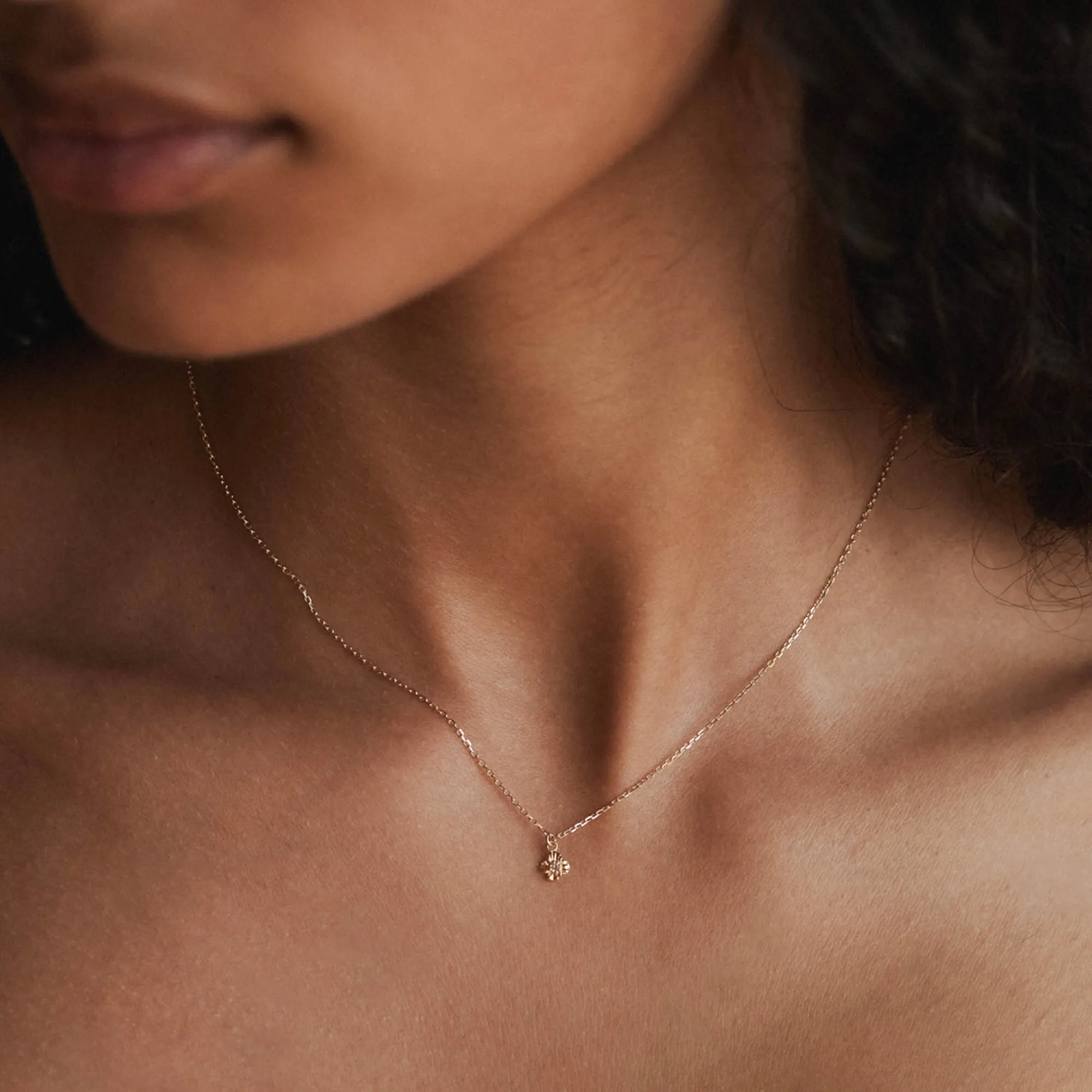 Birth Flower Solitaire Necklace sold by GLDN product image thumbnail 2