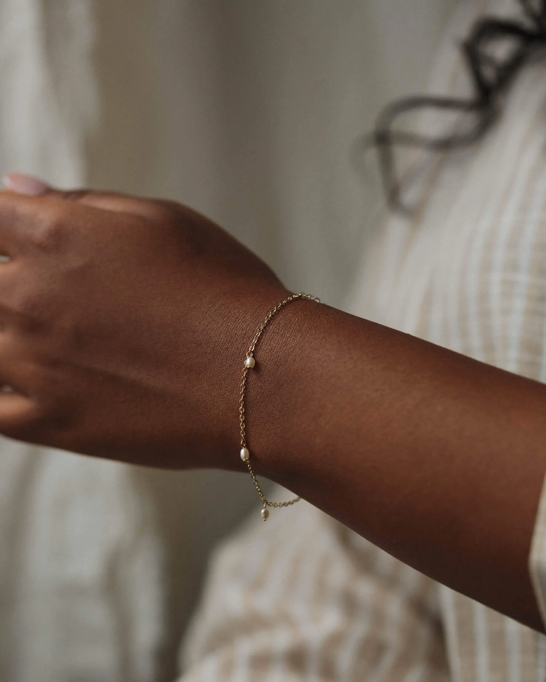 Pearl Droplet Bracelet sold by GLDN product image thumbnail 3