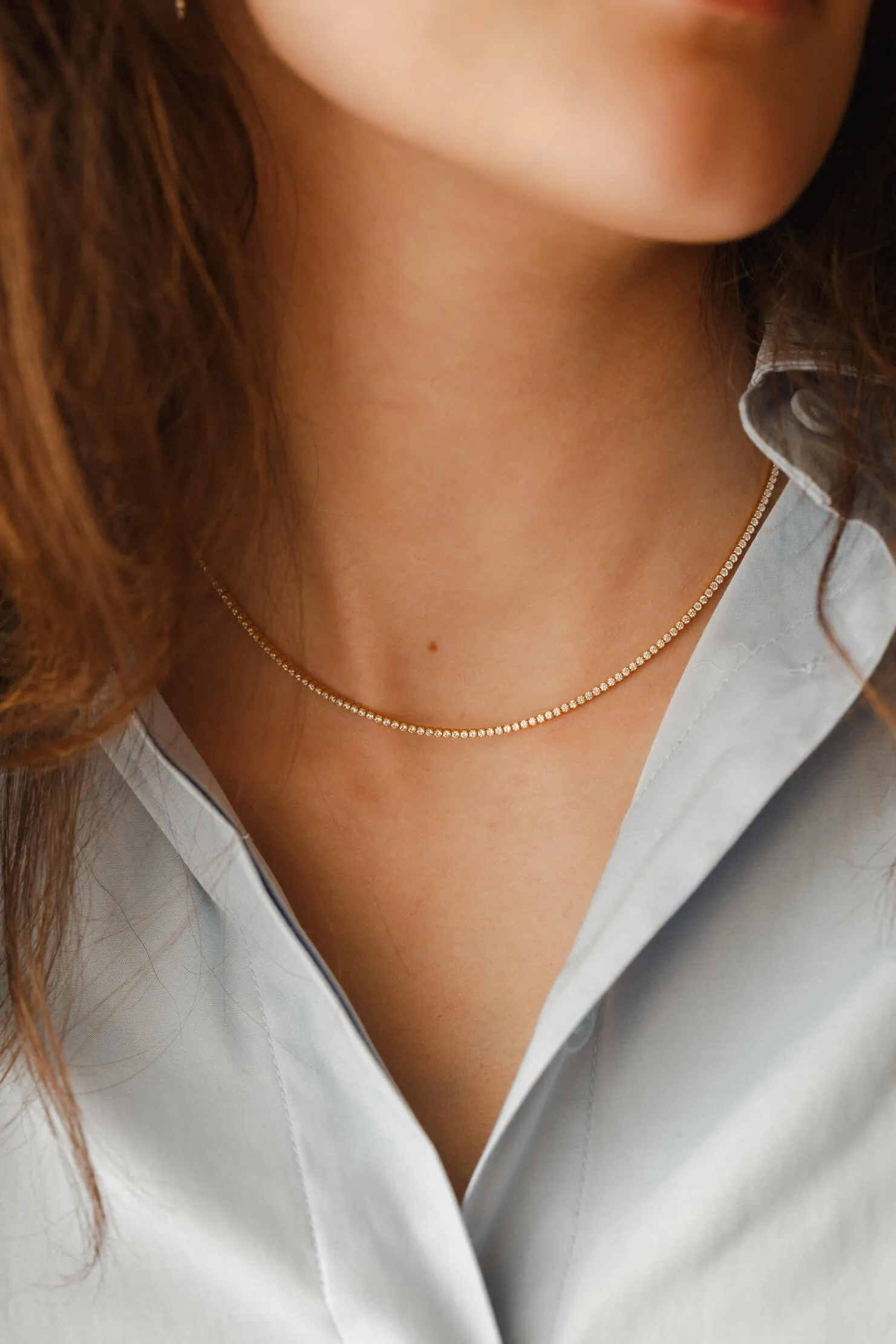 Luminary Tennis Necklace sold by GLDN product image thumbnail 2