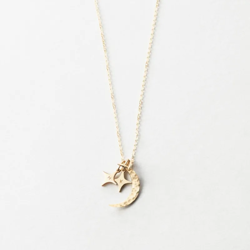 Moon & Stars Necklace sold by GLDN