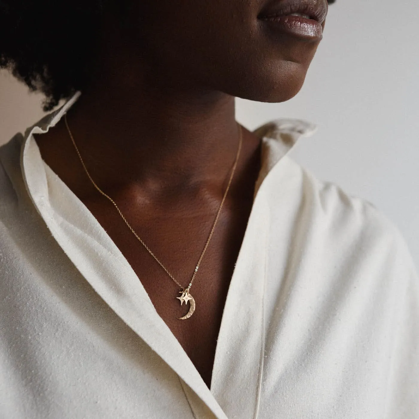 Moon & Stars Necklace sold by GLDN product image thumbnail 3