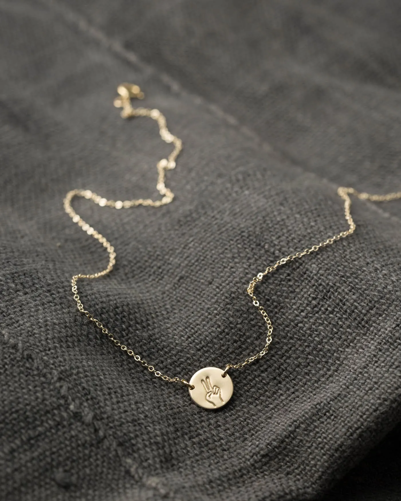 Hand Gestures Link Necklace sold by GLDN product image thumbnail 5