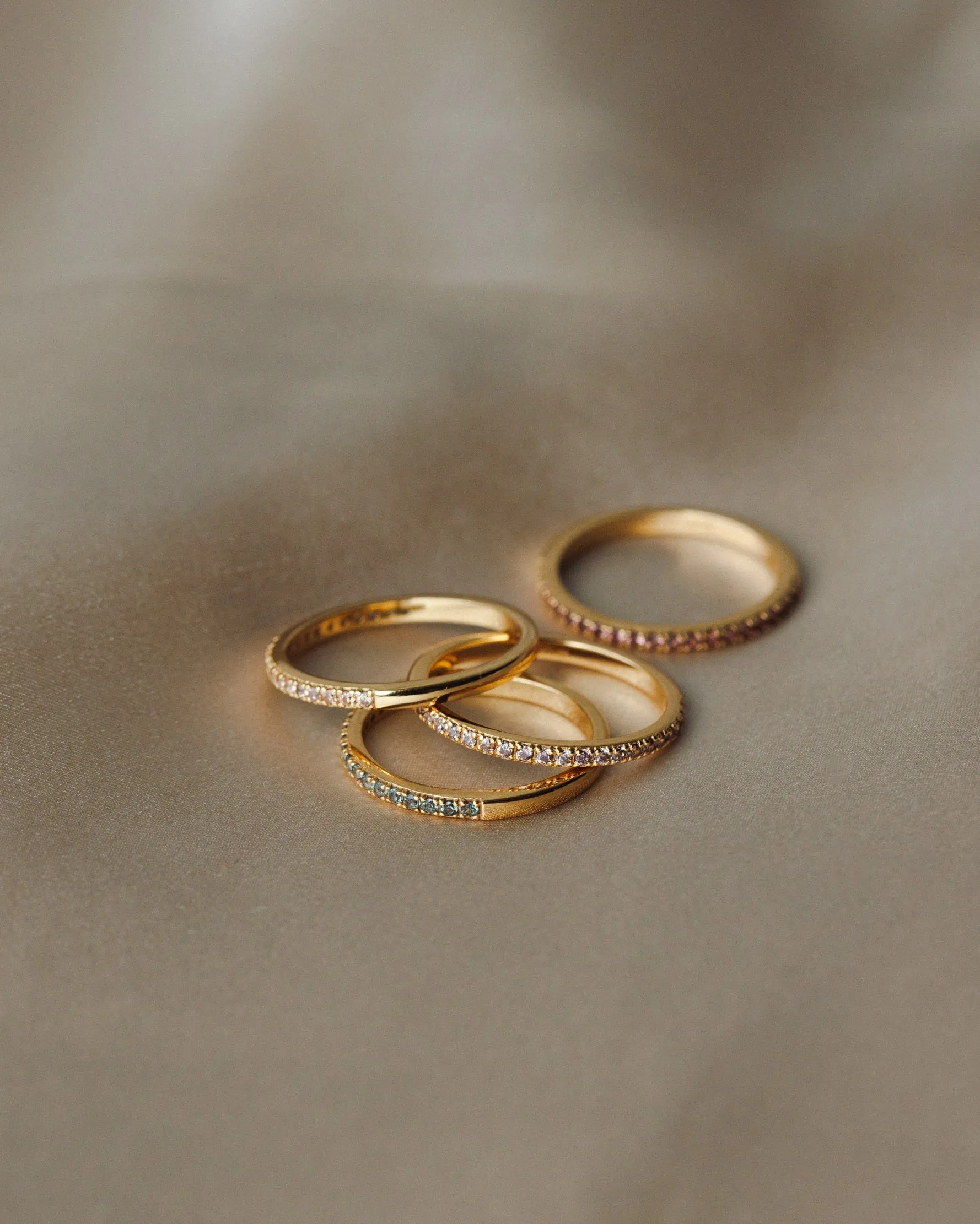 Aura Birthstone Hoops & Ring Set sold by GLDN product image thumbnail 3