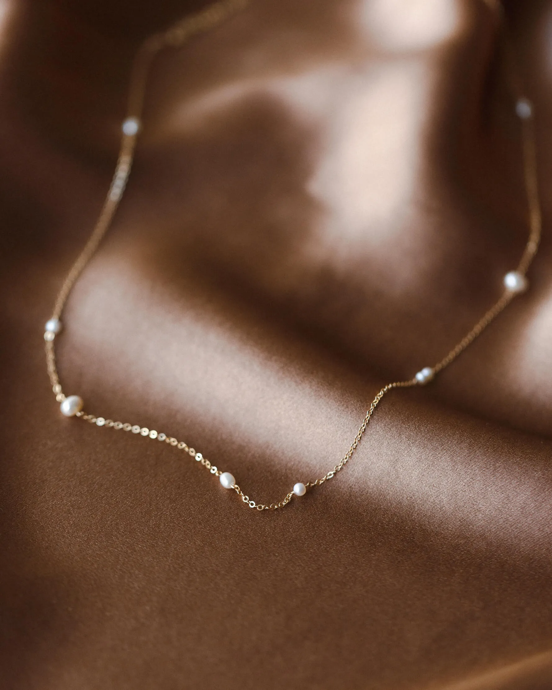 Floating Pearl Necklace sold by GLDN product image thumbnail 5