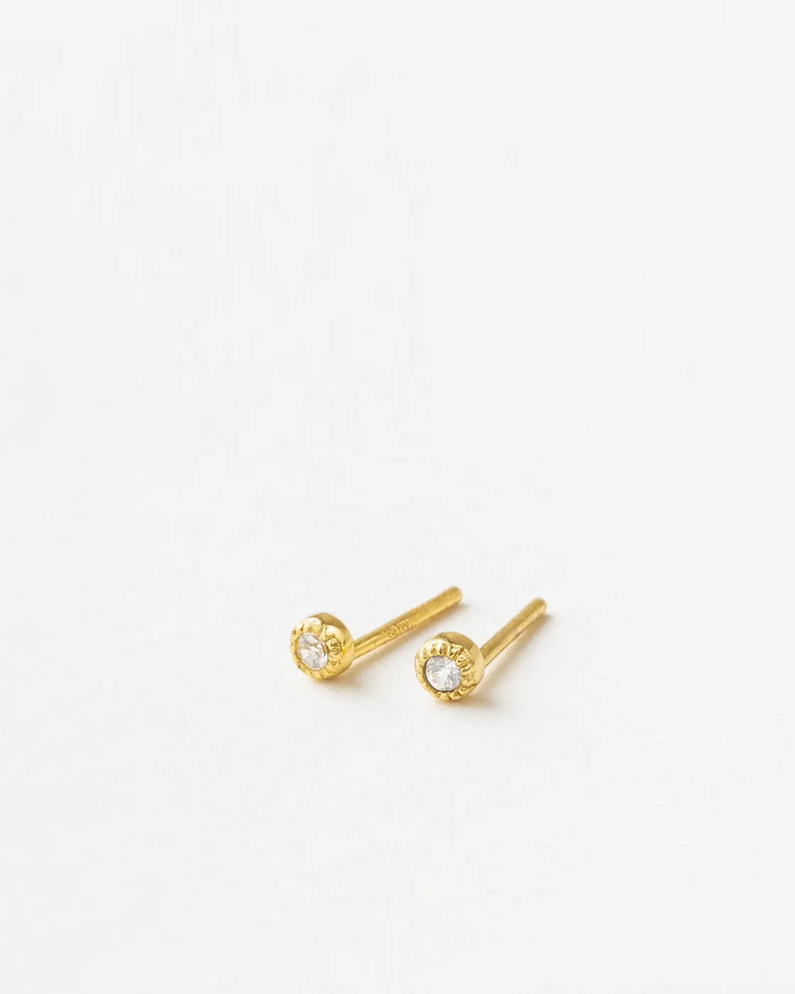 Soirée White Sapphire Studs sold by GLDN