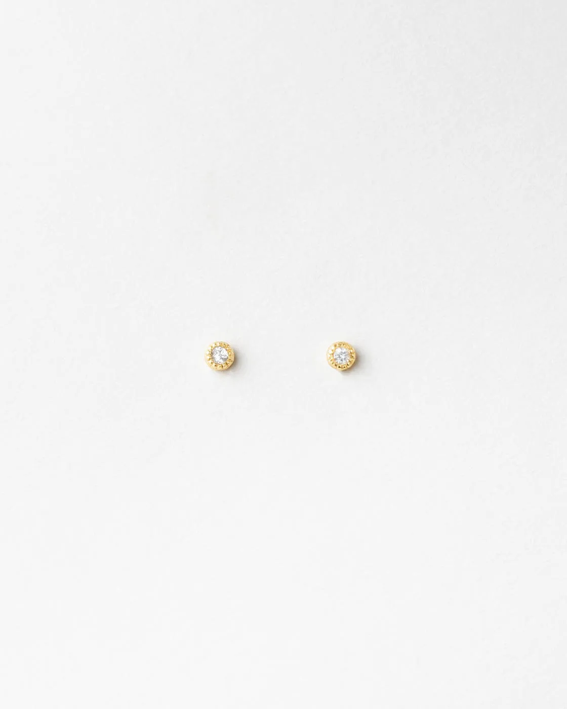 Soirée White Sapphire Studs sold by GLDN product image thumbnail 3