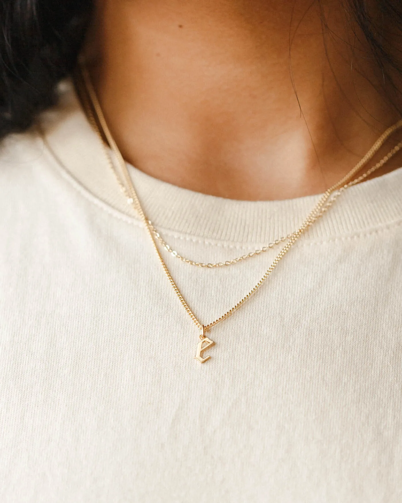 Gothic Initial Pendant sold by GLDN product image thumbnail 3