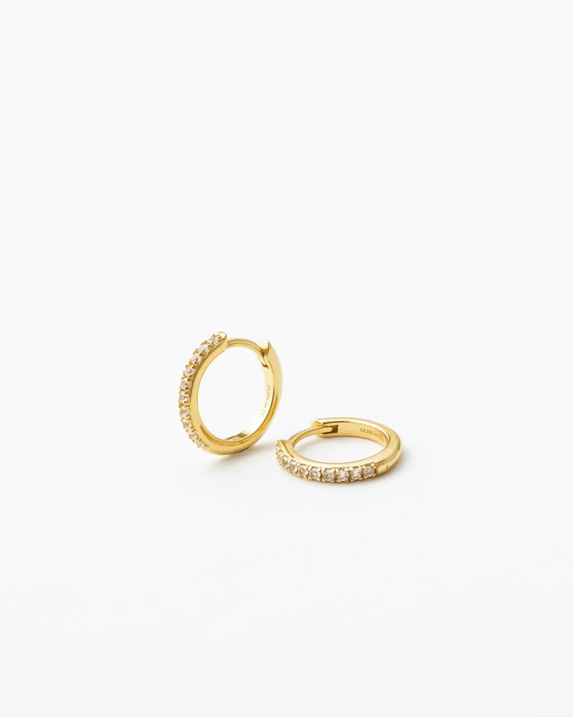 Ophelia White Sapphire Hoops sold by GLDN