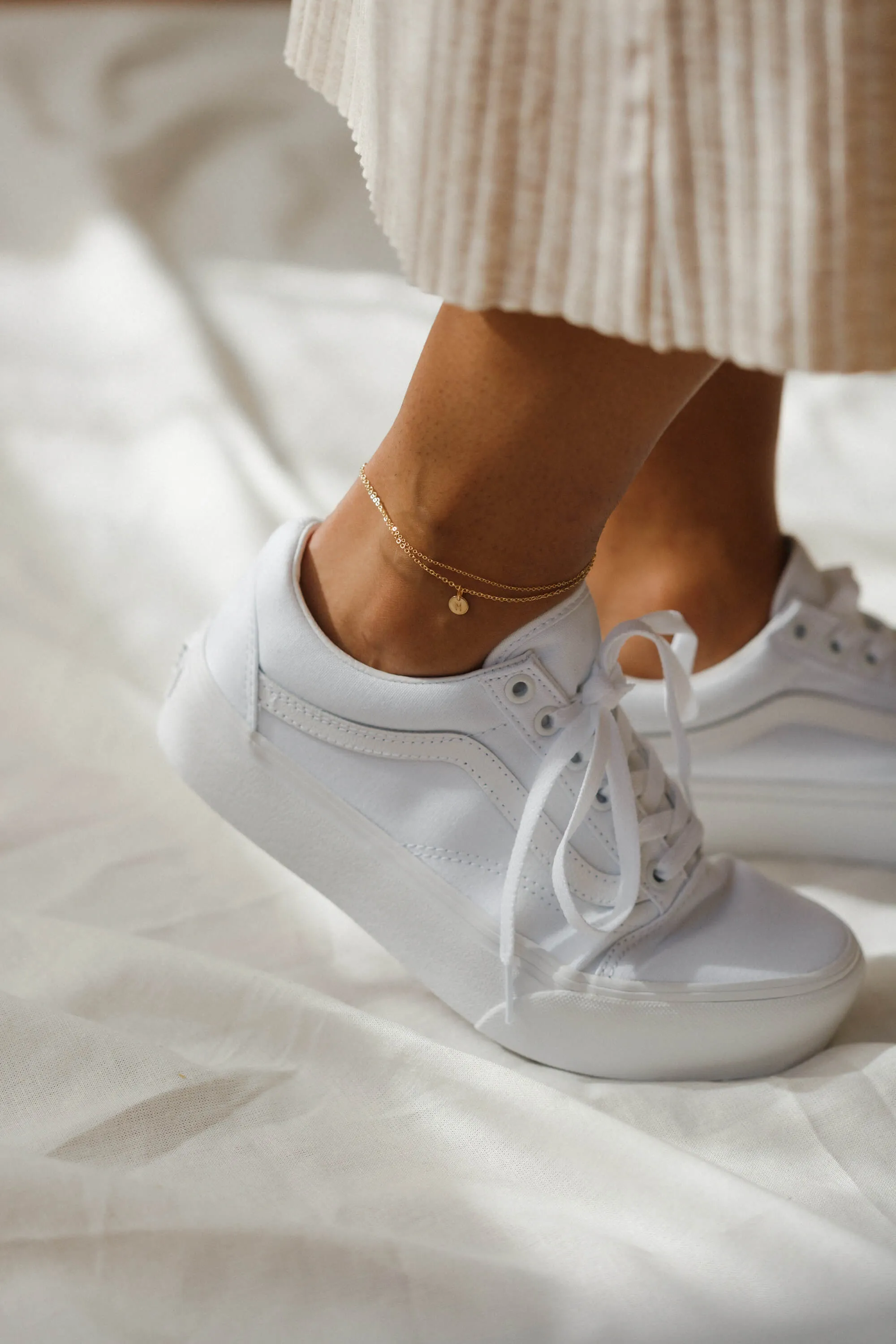 Double Cable Chain Anklet sold by GLDN product image thumbnail 3