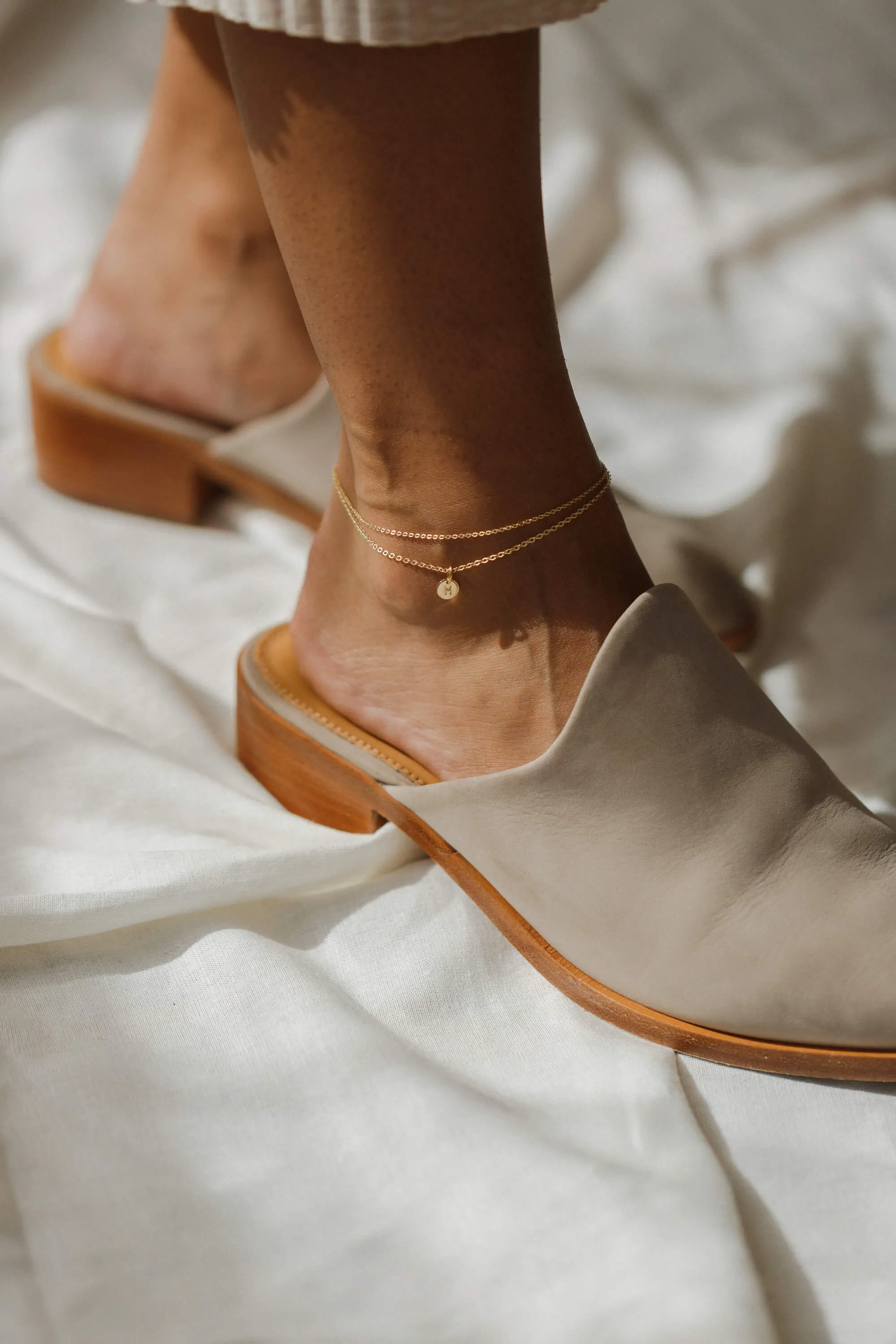 Double Cable Chain Anklet sold by GLDN