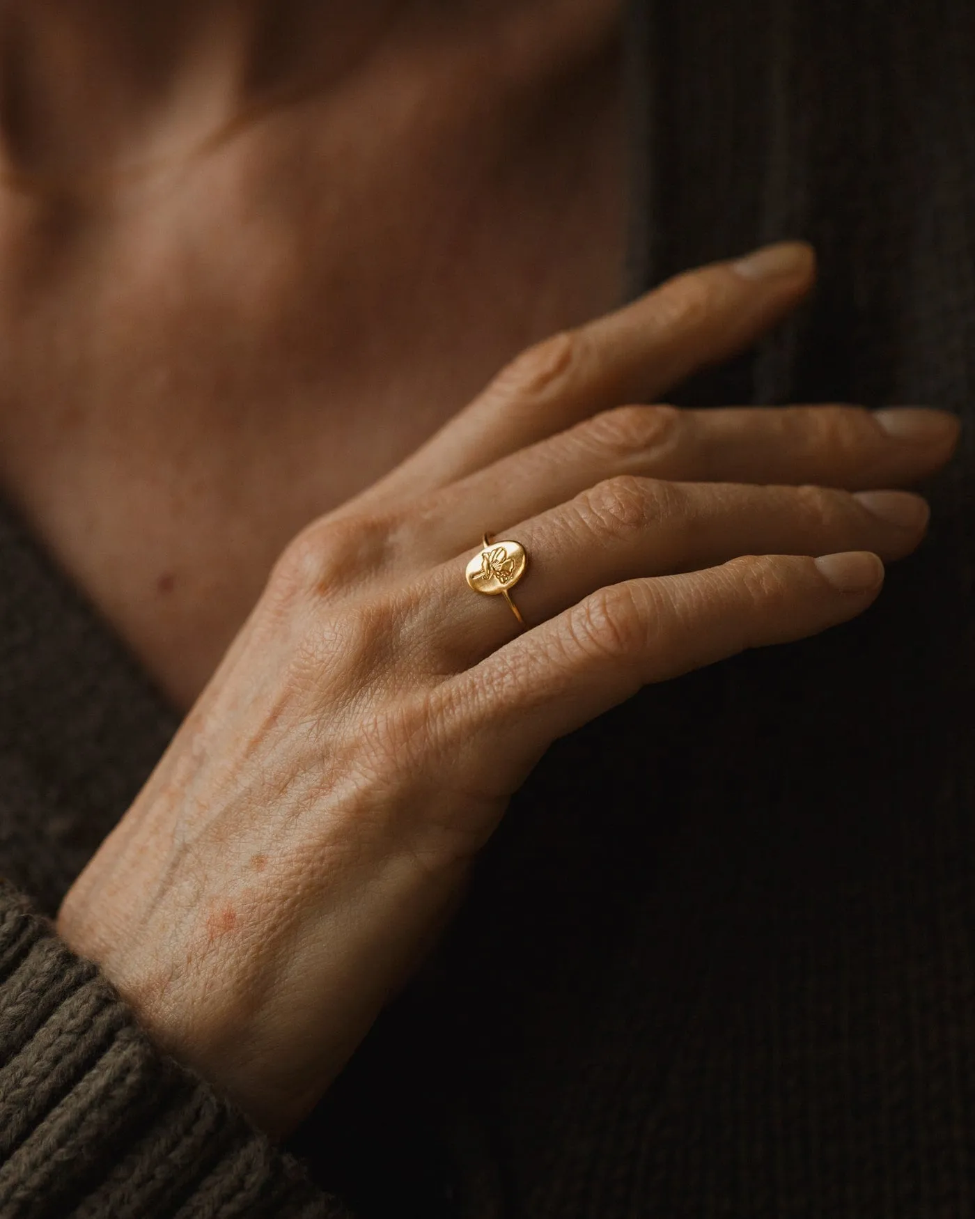 Birth Flower Ring sold by GLDN product image thumbnail 3