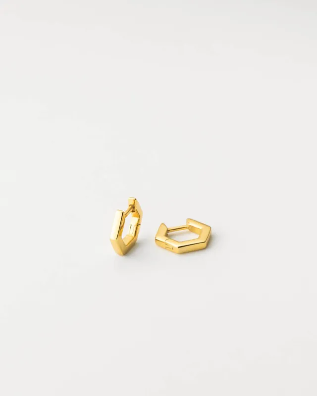 Geo Huggie Hoops sold by GLDN