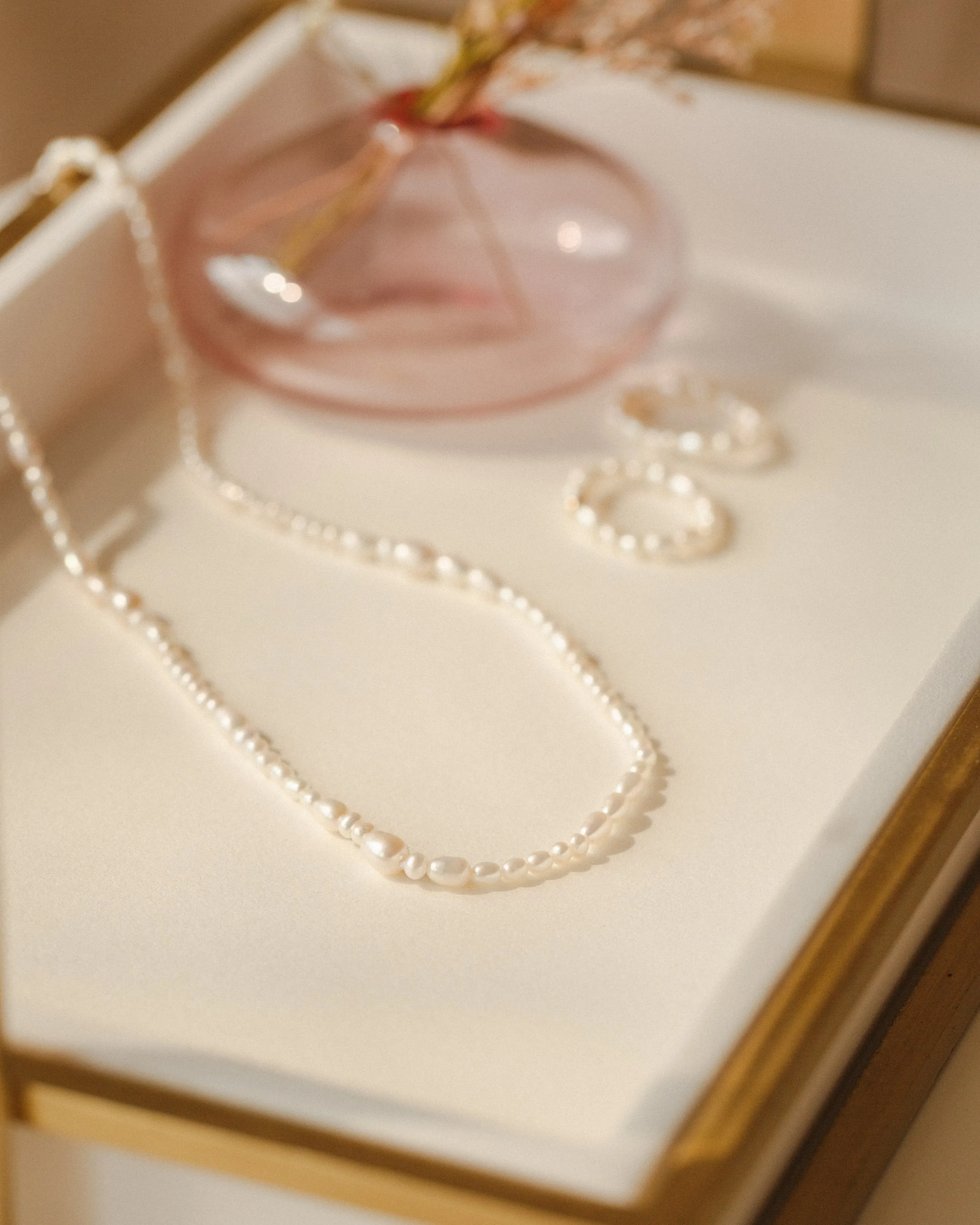 Organic Pearl Strand Necklace sold by GLDN product image thumbnail 3