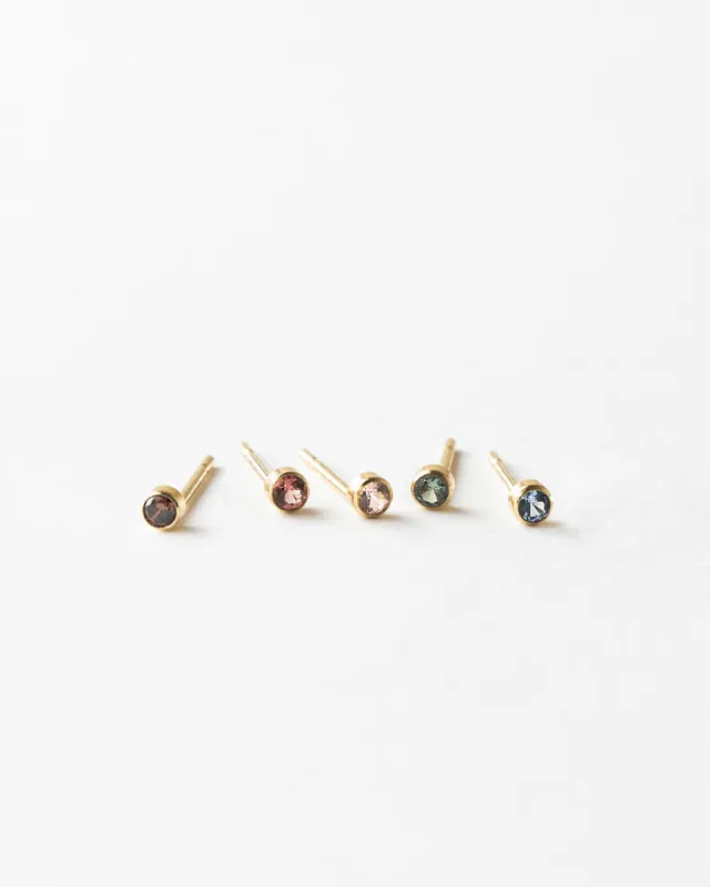 Aura Gemstone Studs sold by GLDN