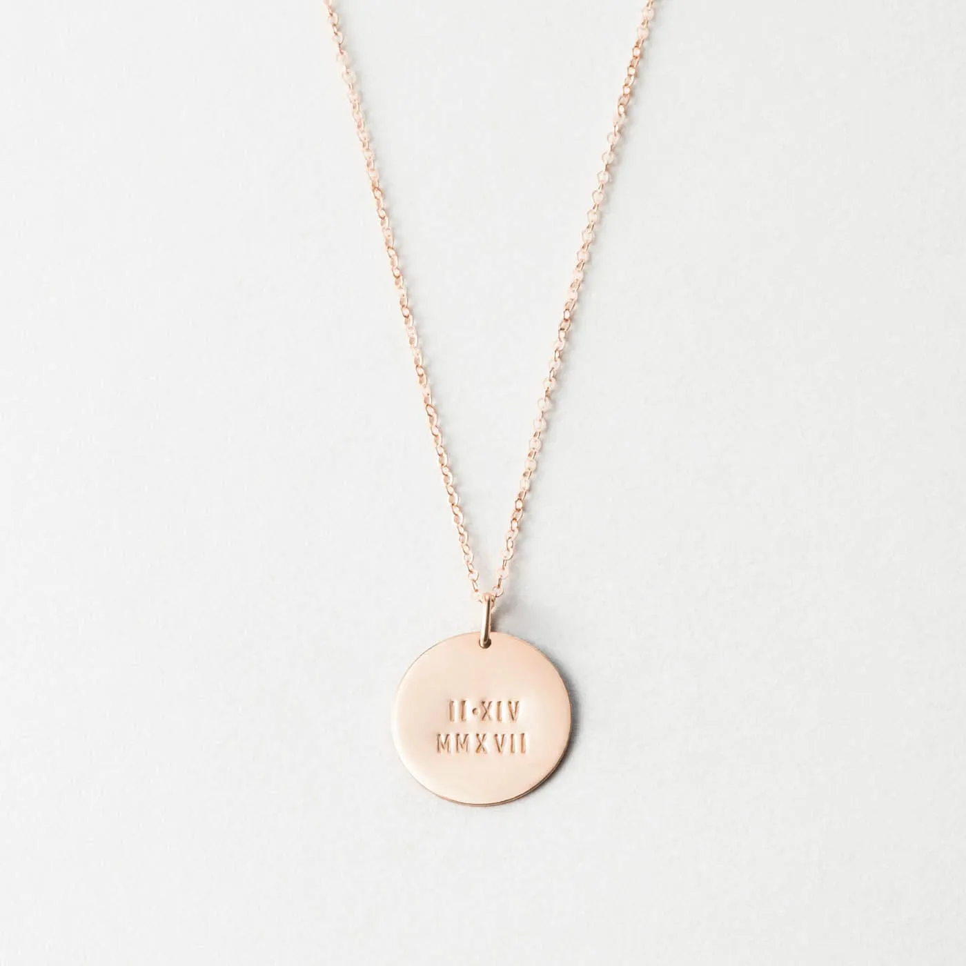 Numerals Disk Necklace sold by GLDN product image thumbnail 2