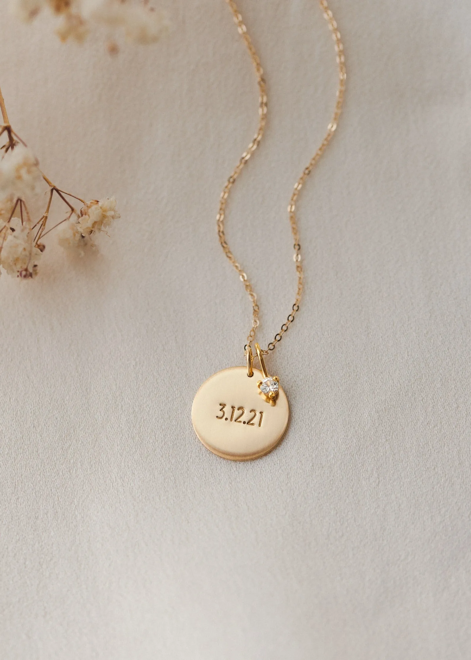 Numerals Disk Necklace sold by GLDN product image thumbnail 5