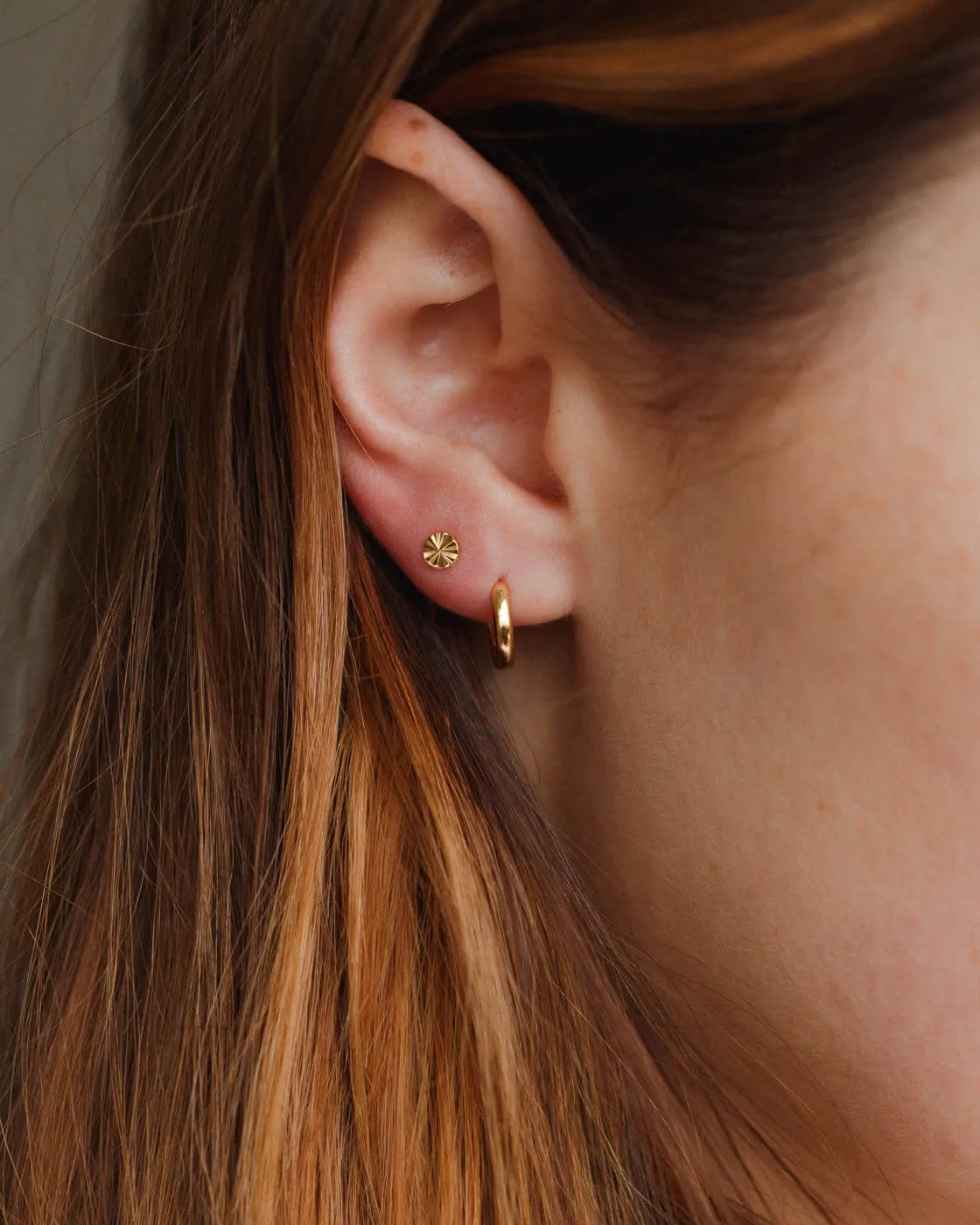 Olivia Huggie Hoops sold by GLDN product image thumbnail 4