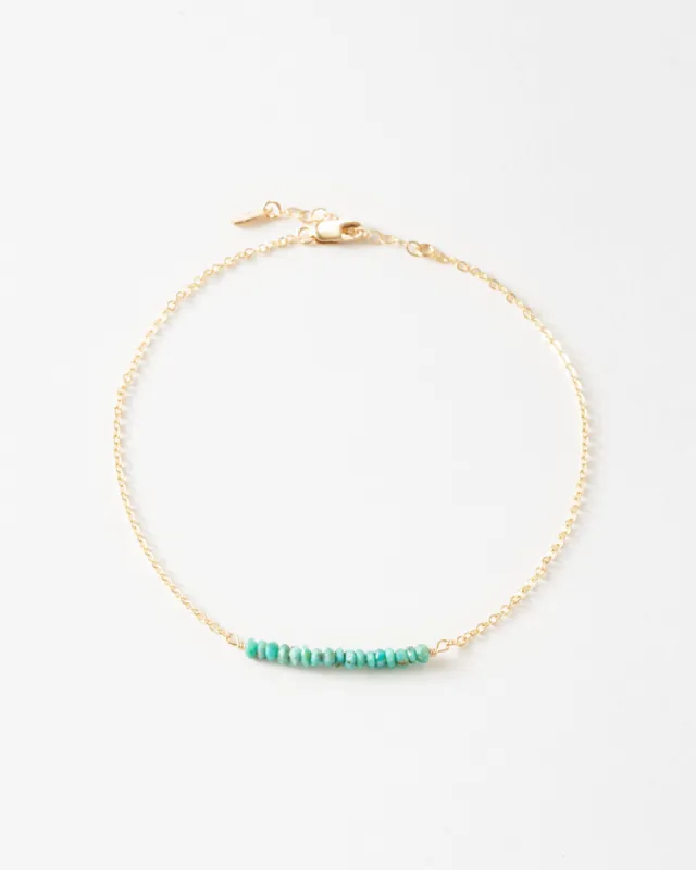 Maia Gemstone Anklet sold by GLDN