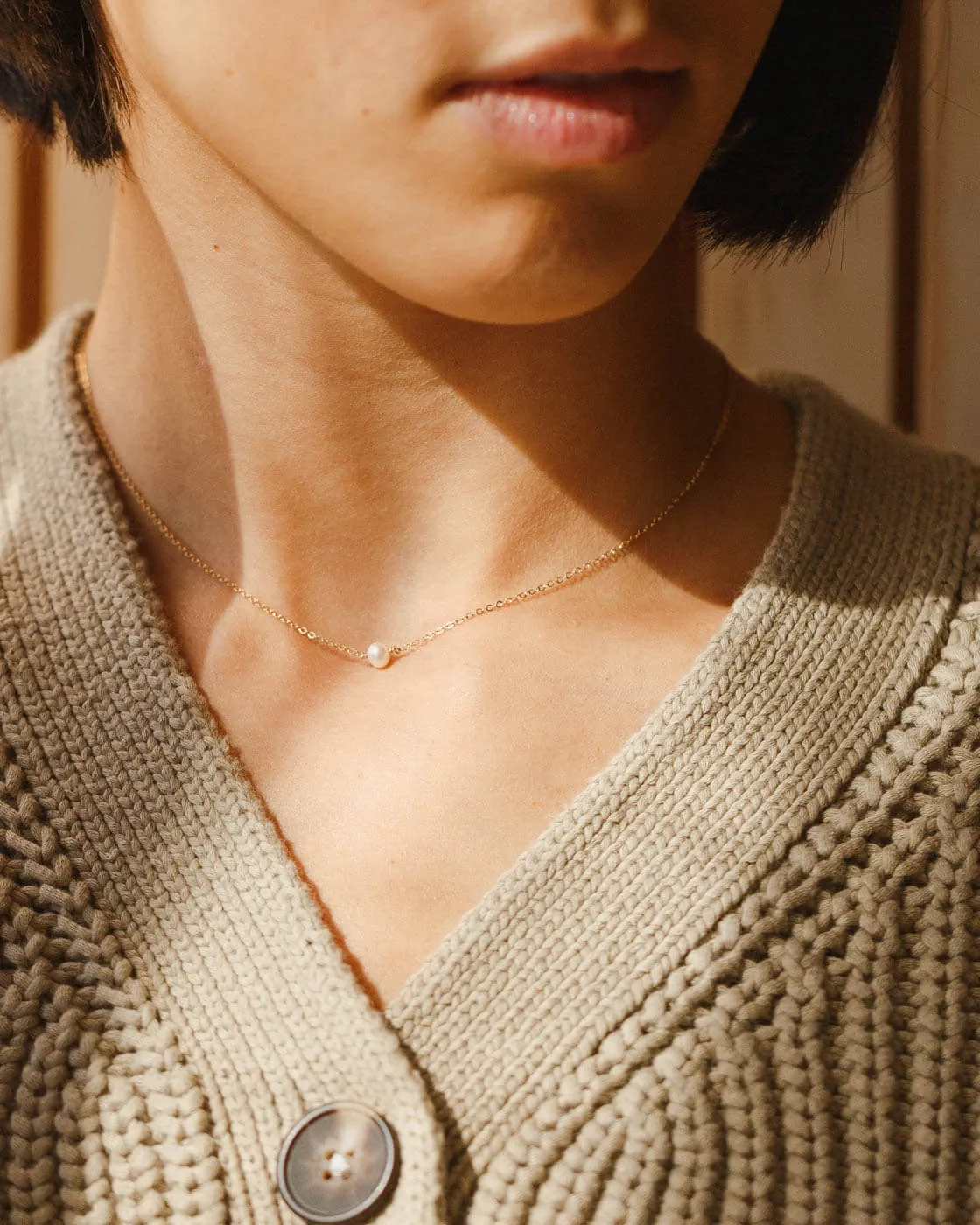 Pleine Lune Necklace - 14k Solid Gold sold by GLDN product image thumbnail 2