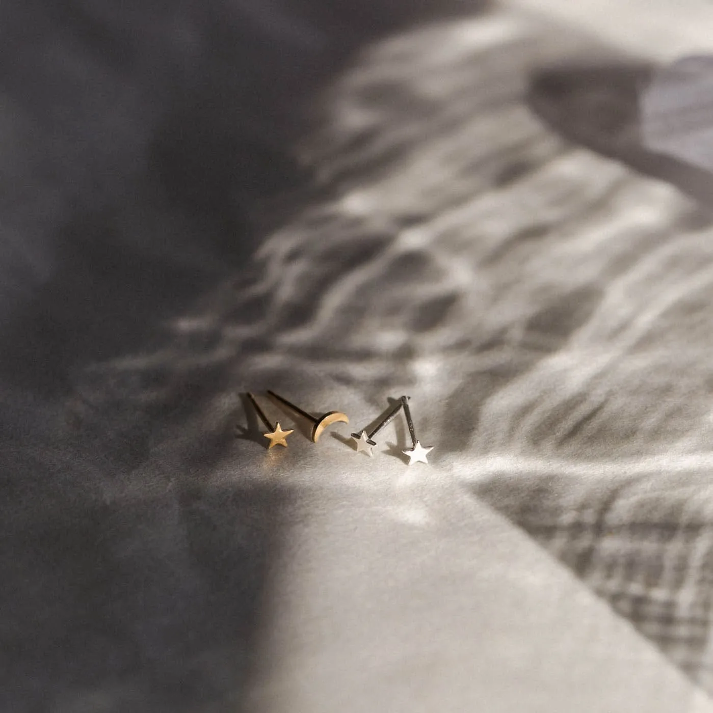 Moon & Star Studs sold by GLDN product image thumbnail 4